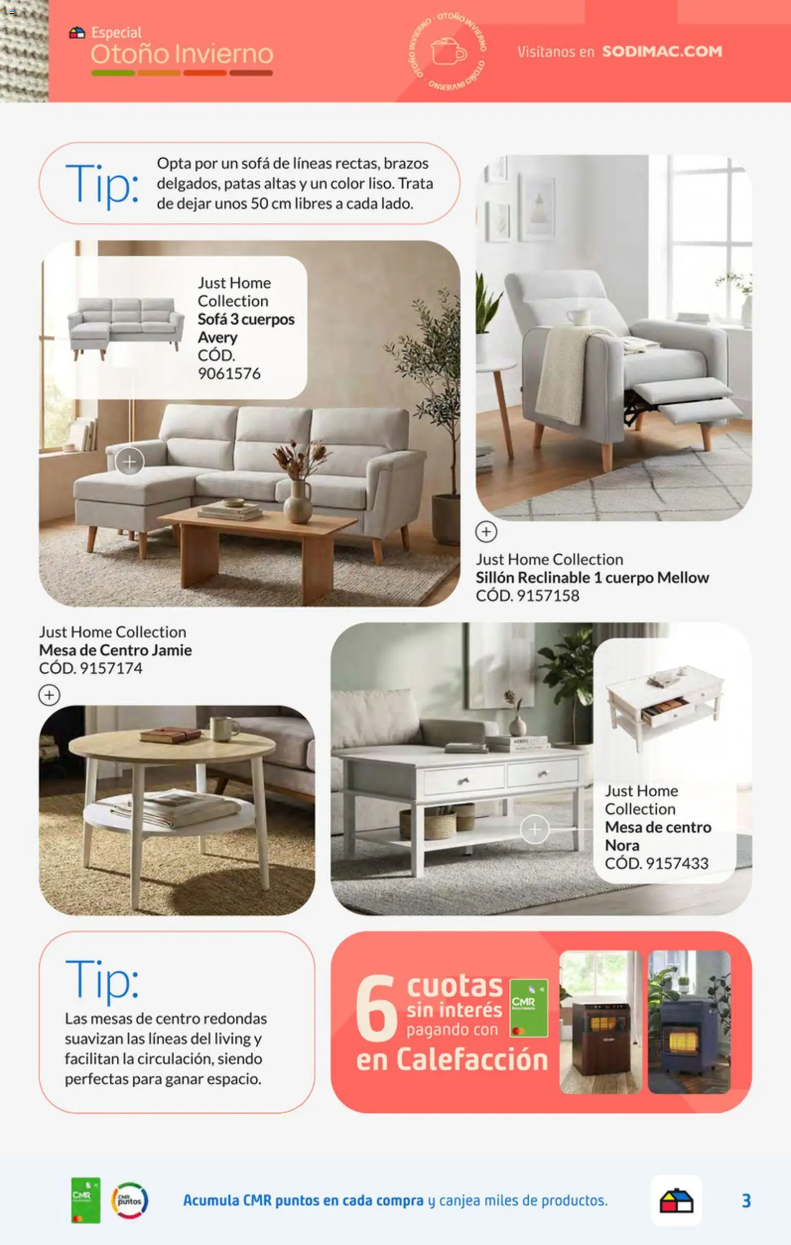 Sodimac Ofertas │ válido desde el 30.06.2026 | Página: 3 | Productos: Sofá, Sillón, Mesa de centro, Mesa