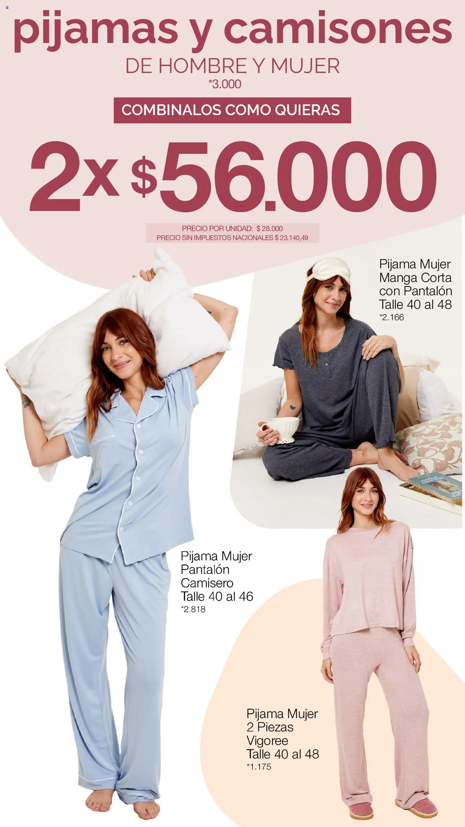 La Anonima catálogo Especial Modo Relax │ válido desde el 25/06/2026 | Página: 6 | Productos: Manga, Pijama