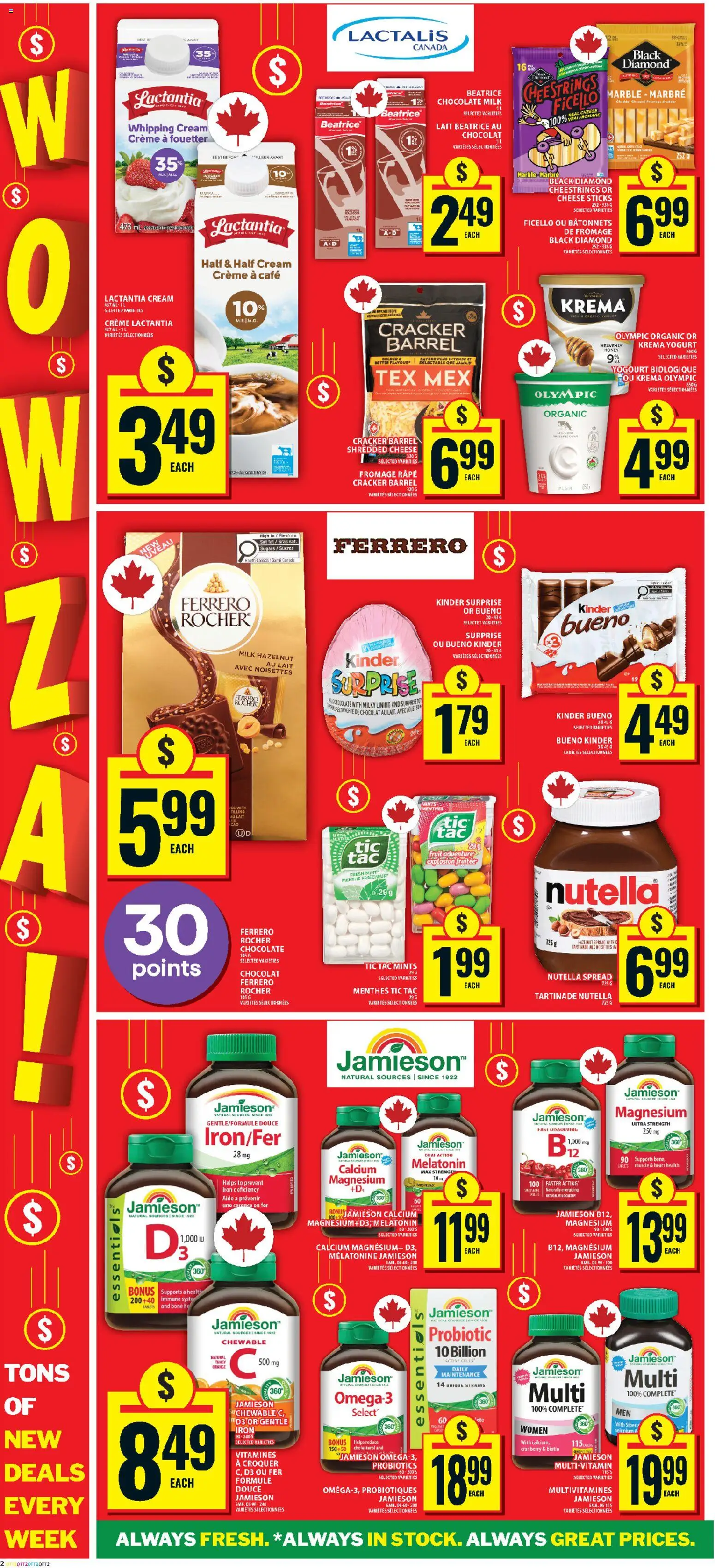 Food Basics flyer valid from 11.06.2026 | Page: 6 | Products: Cream, Iron, Milk, Cheese