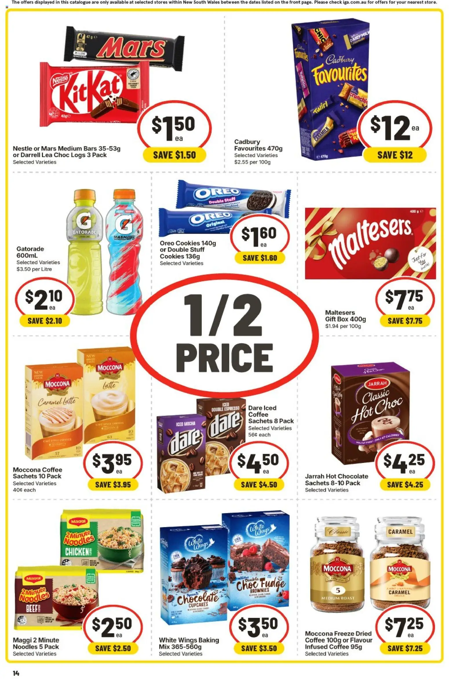 IGA catalogue - valid from 30/09/2026 | Page: 11 | Products: Box, Sachets, Moccona, Cookies