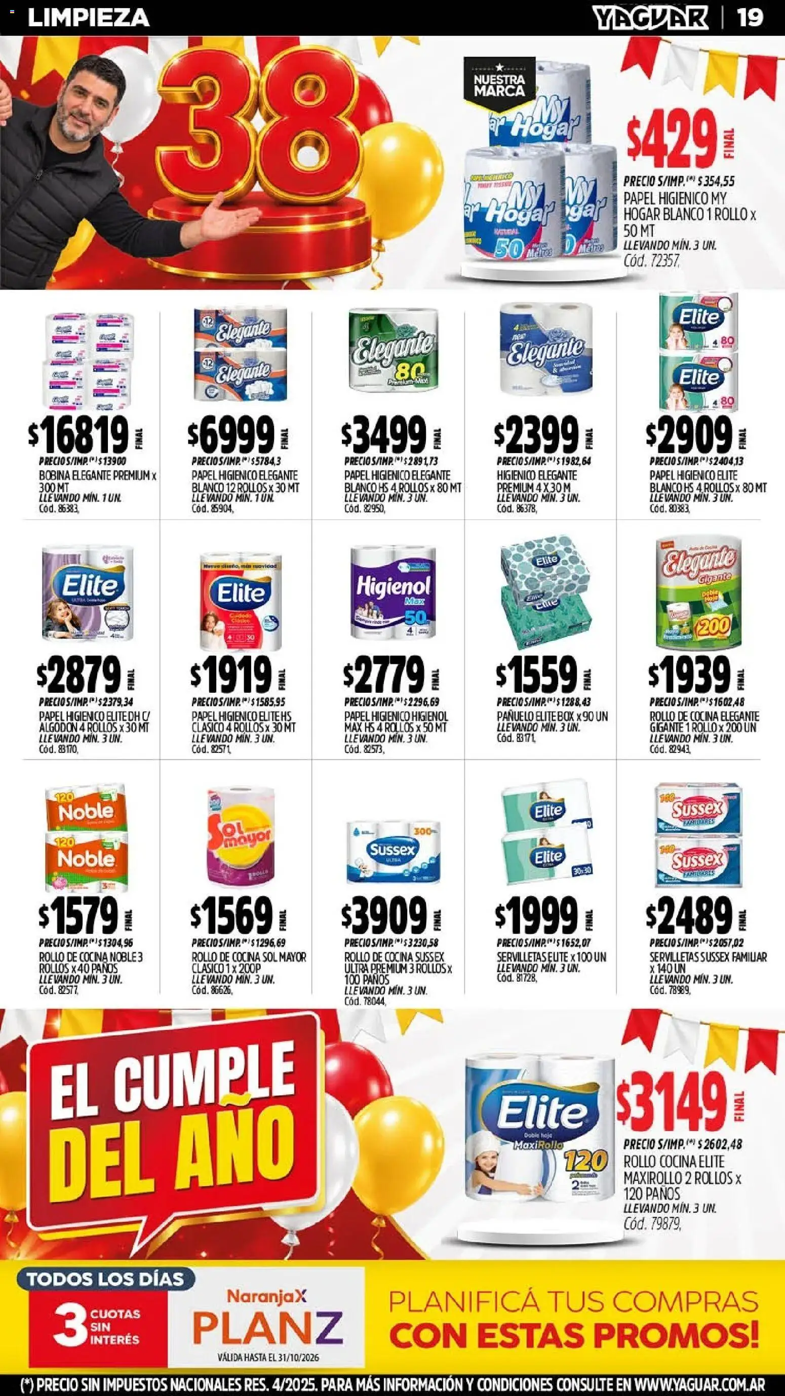 Yaguar - Oferta Semanal Mendoza │ válido desde el 26/10/2026 | Página: 20