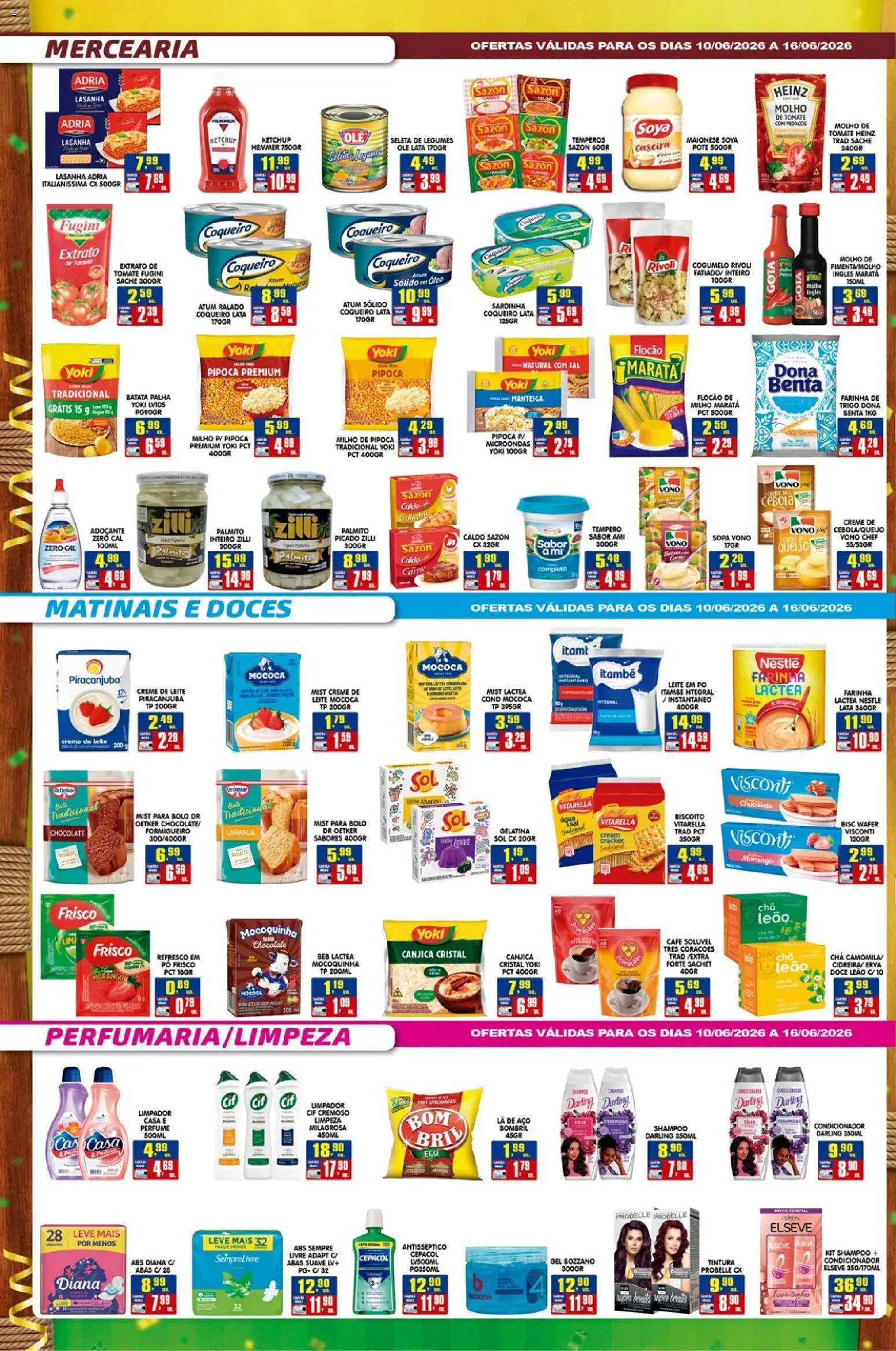 Higa's Supermercado Folheto - válido de 10.06.2026 | Página: 2 | Produtos: Shampoo, Tres corações, Café, Chá
