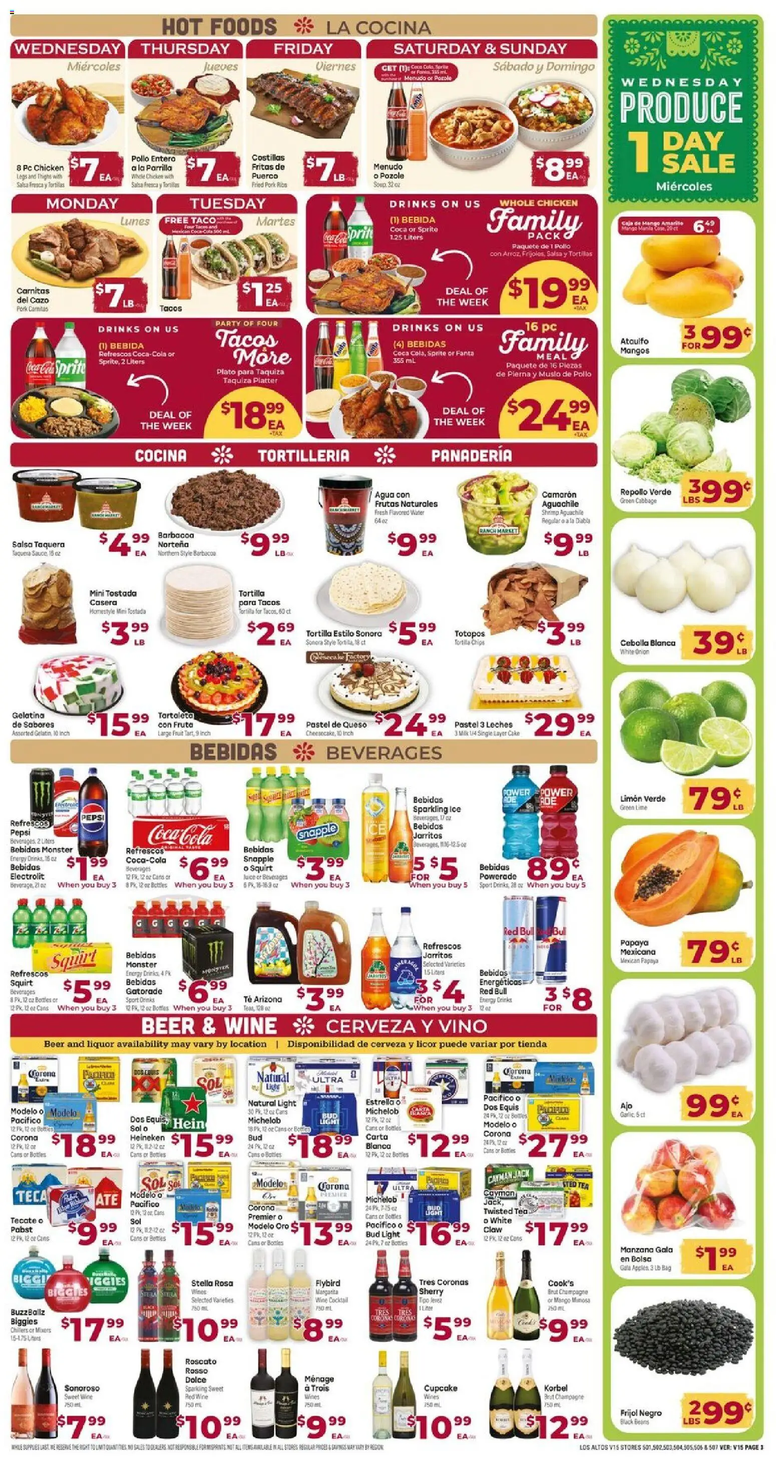 Cardenas Weekly Ad - AZ - valid from 17.06.2026 | Page: 3 | Products: Pork, Chips, Mango, Lime