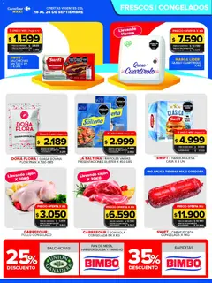 Vista previa Carrefour Maxi catálogo válido desde el 18/09/2026 | Página: 9 | Productos: Caja, Queso, Pan, Salchichas