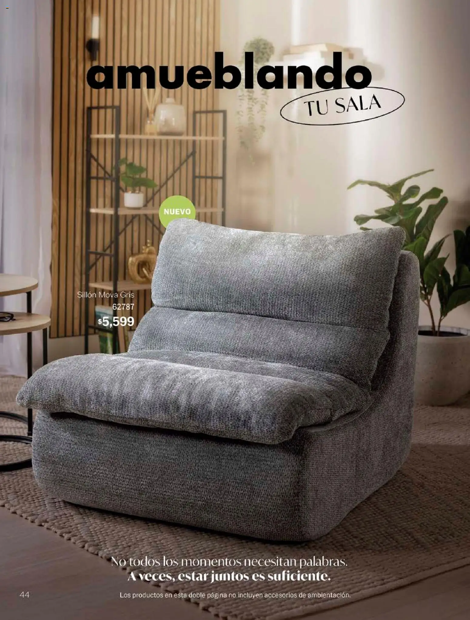 Nuevas ofertas de Vianney válidas en toda la República Mexicana desde el 14/09/2026. ¡Encuentra las mejores ofertas en Vianney catálogo Biasi! | Página: 46 | Productos: Sillón, Sala
