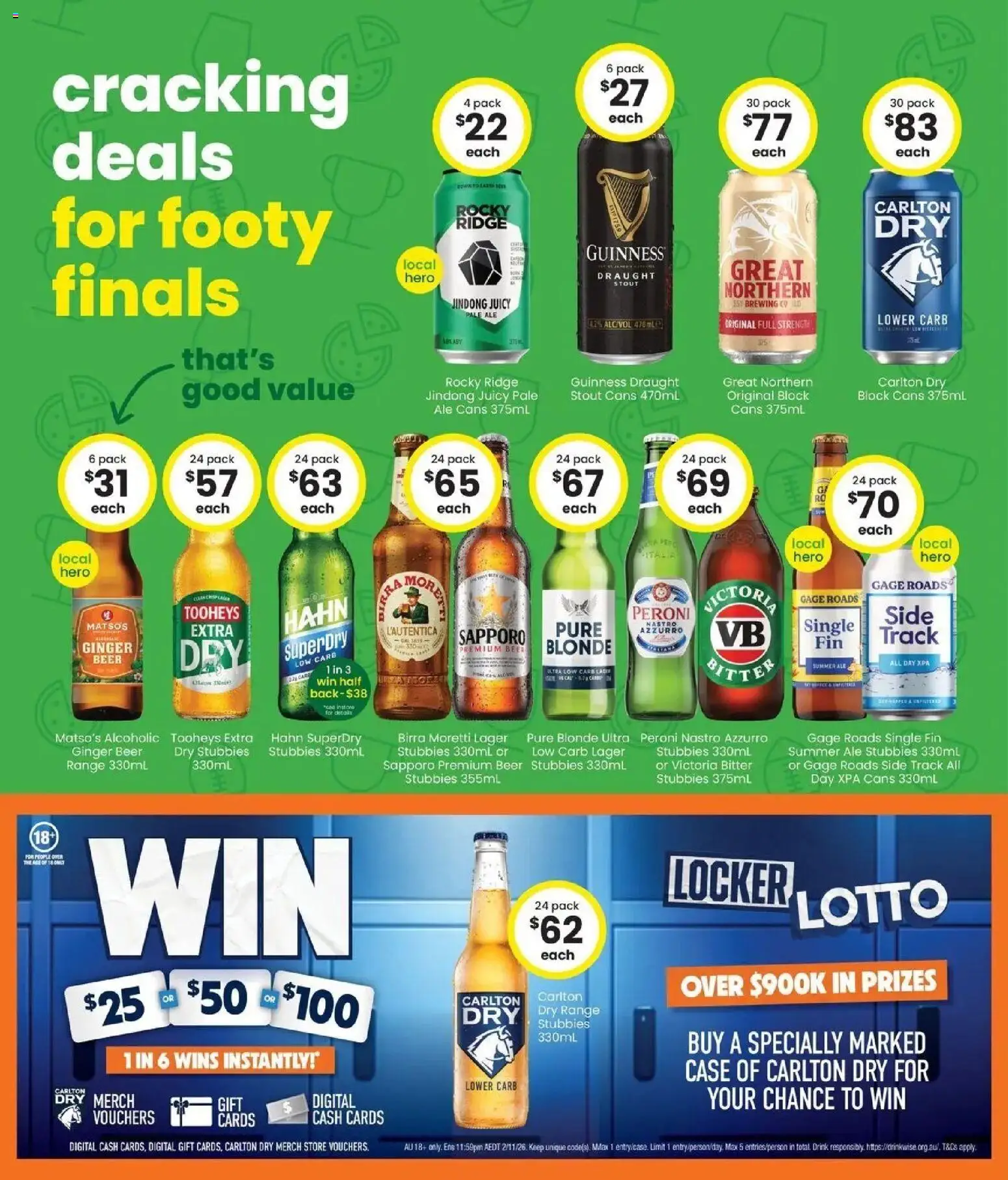 The Bottle-O catalogue Meekatharra - 14/09/2026 > weekly / monthly specials | Page: 3 | Products: Ginger, Beer, Digital, Case