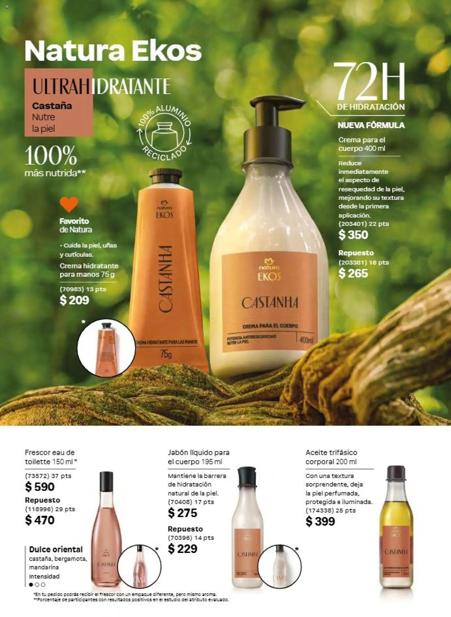 Nuevas ofertas de Natura válidas en toda la República Mexicana desde el 31/07/2026. ¡Encuentra las mejores ofertas en Natura campaña 12 2026! | Página: 110 | Productos: Jabón líquido, Aceite, Dulce, Jabón