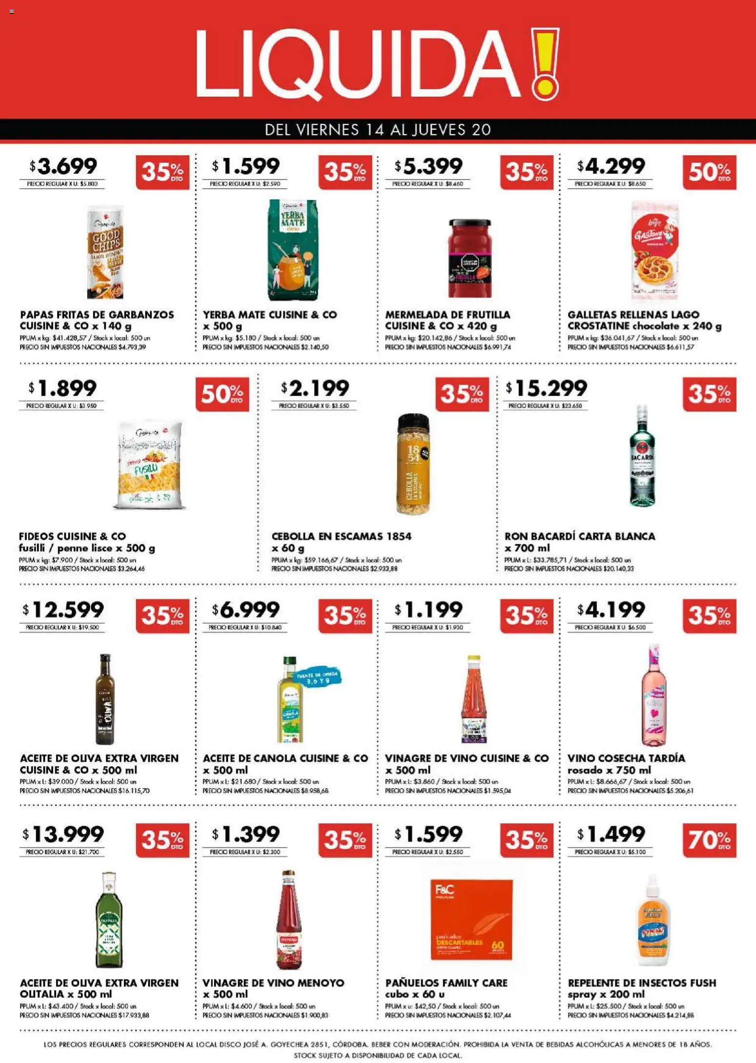 Disco - Ofertas | Córdoba │ válido desde el 13/08/2026 | Página: 10 | Productos: Aceite de oliva extra virgen, Frutilla, Vinagre, Oliva