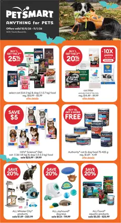 Preview of Petsmart weekly flyer / circulaire from shop Petsmart valid from Oct 5, 2026