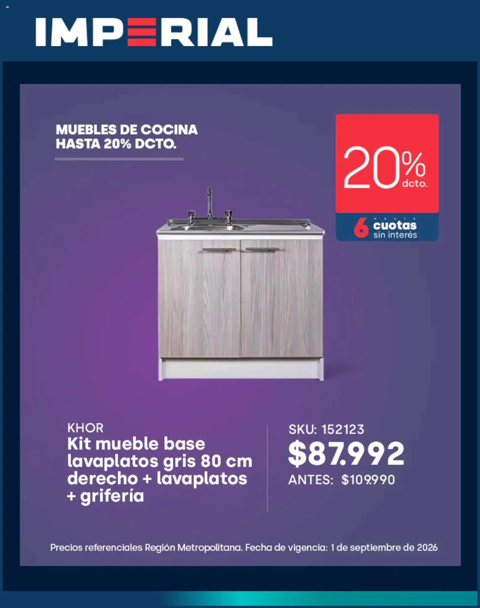Imperial Ofertas │ válido desde el 18.08.2026 | Página: 3 | Productos: Cocina, Base