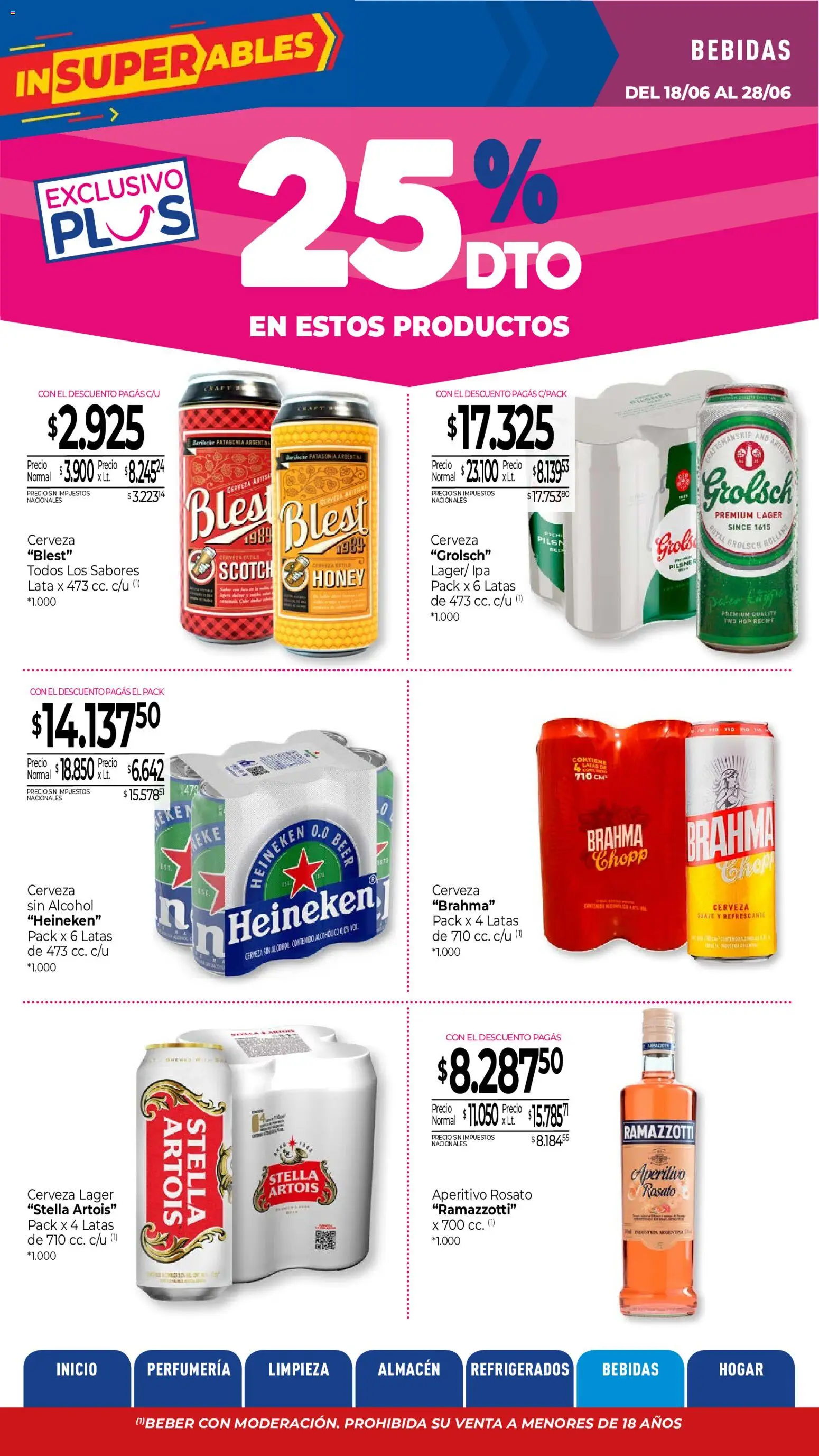 La Anonima catálogo │ válido desde el 18.06.2026 | Página: 29 | Productos: Cerveza