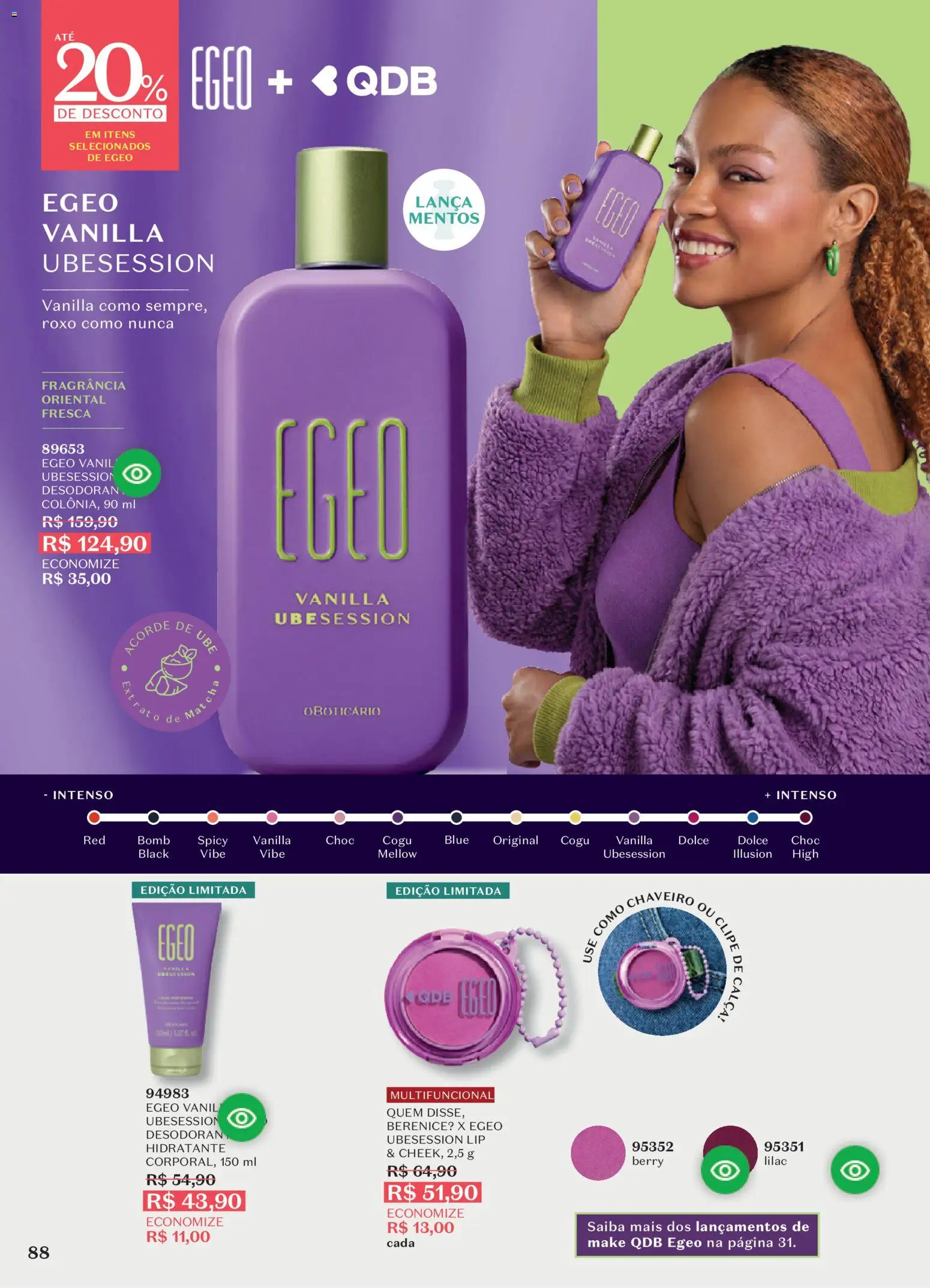 O Boticário Folheto - válido de 10/08/2026 | Página: 92 | Produtos: Matchá, Fragrância, Multifuncional, Calça