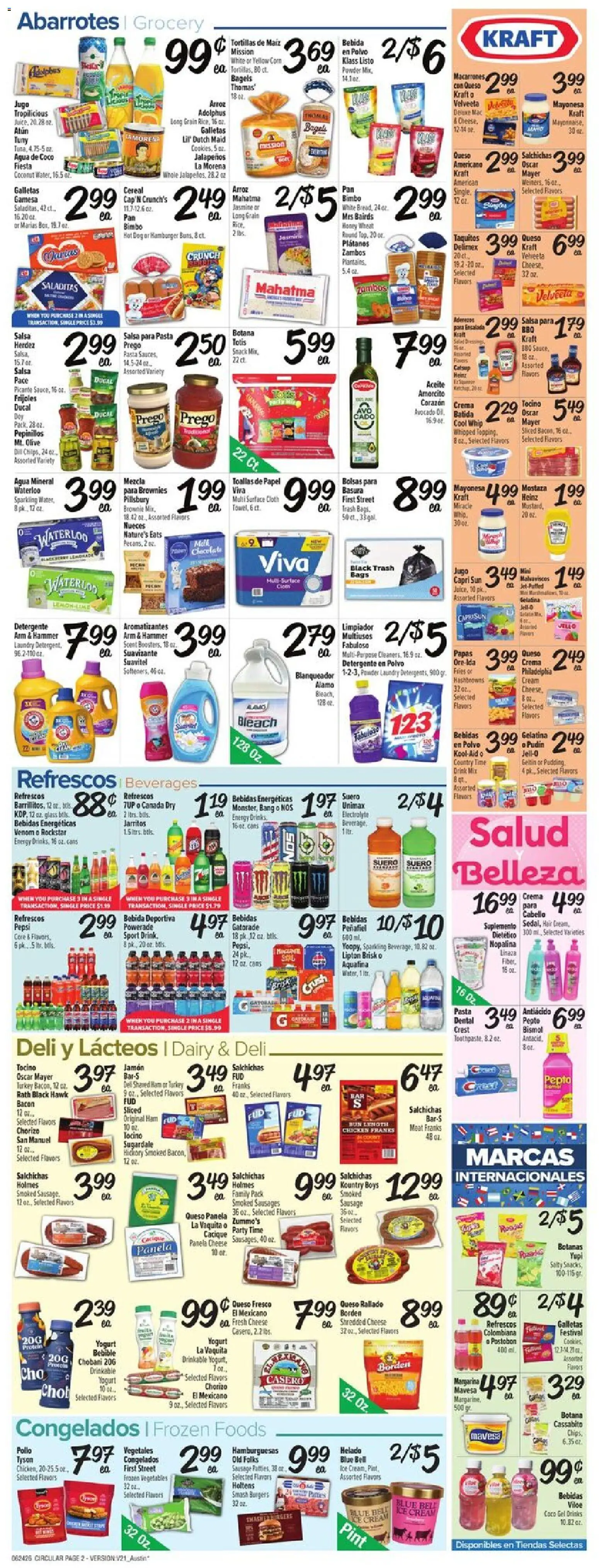 Fiesta Mart Weekly Ad - valid from 06/24/2026 | Page: 2 | Products: Hammer, Sausage, Lime, Belt
