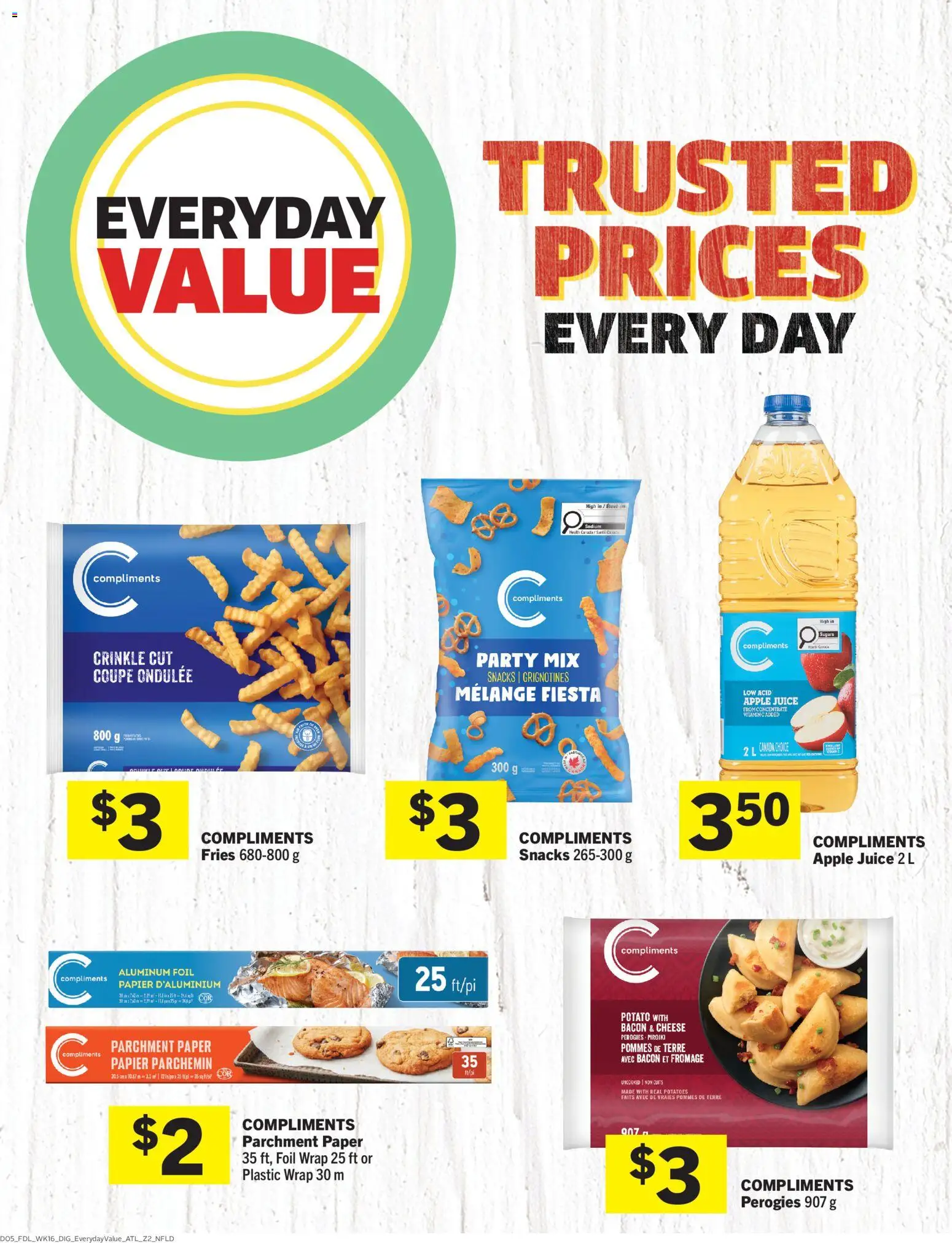 Foodland flyer valid from Aug 13, 2026 | Page: 7 | Products: Bacon, Snacks, Cheese, Juice