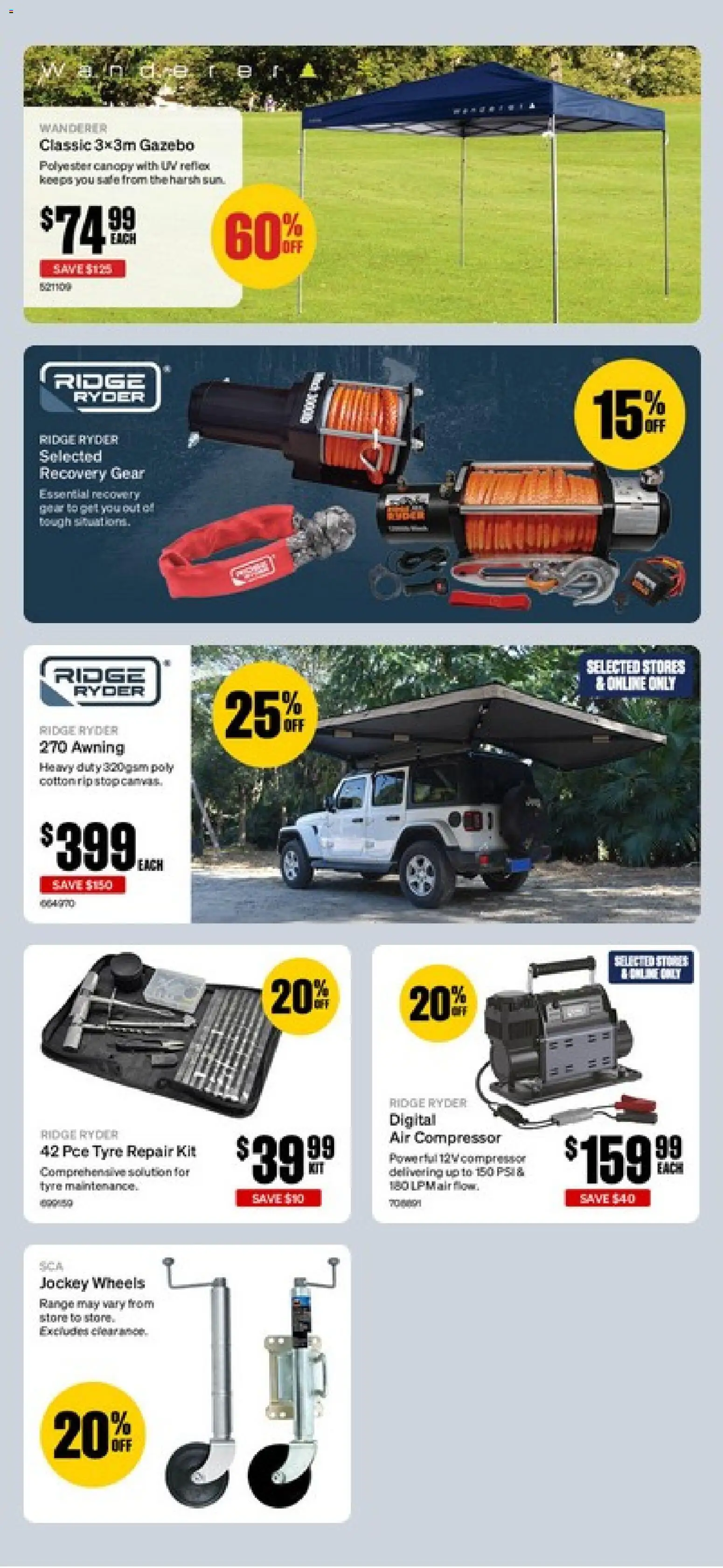 Supercheap Auto catalogue - valid from 22/07/2026 | Page: 22 | Products: Compressor, Gazebo, Air compressor, Safe