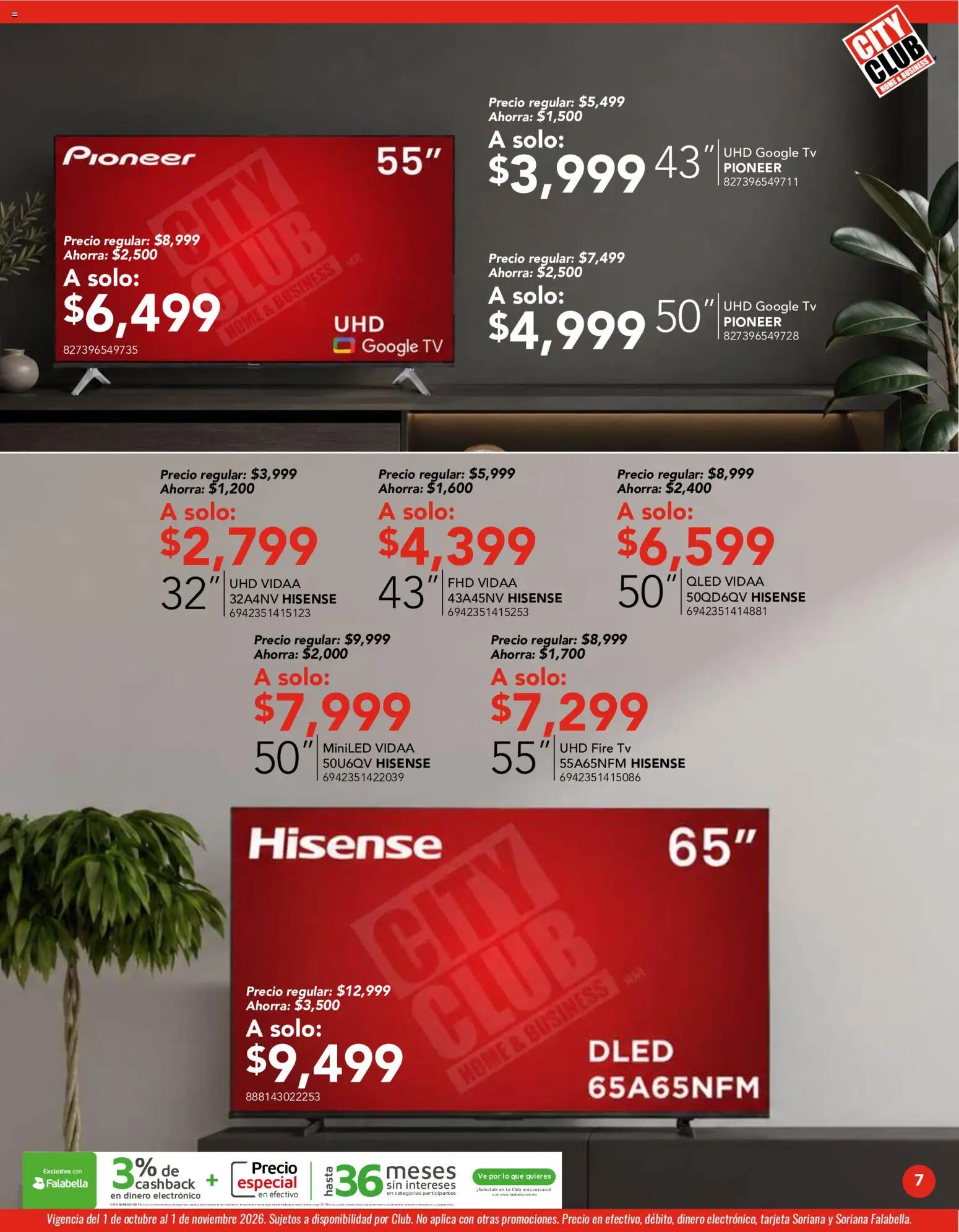 Nuevas ofertas de City Club válidas en toda la República Mexicana desde el 01/10/2026. ¡Encuentra las mejores ofertas en City Club catálogo! | Página: 7