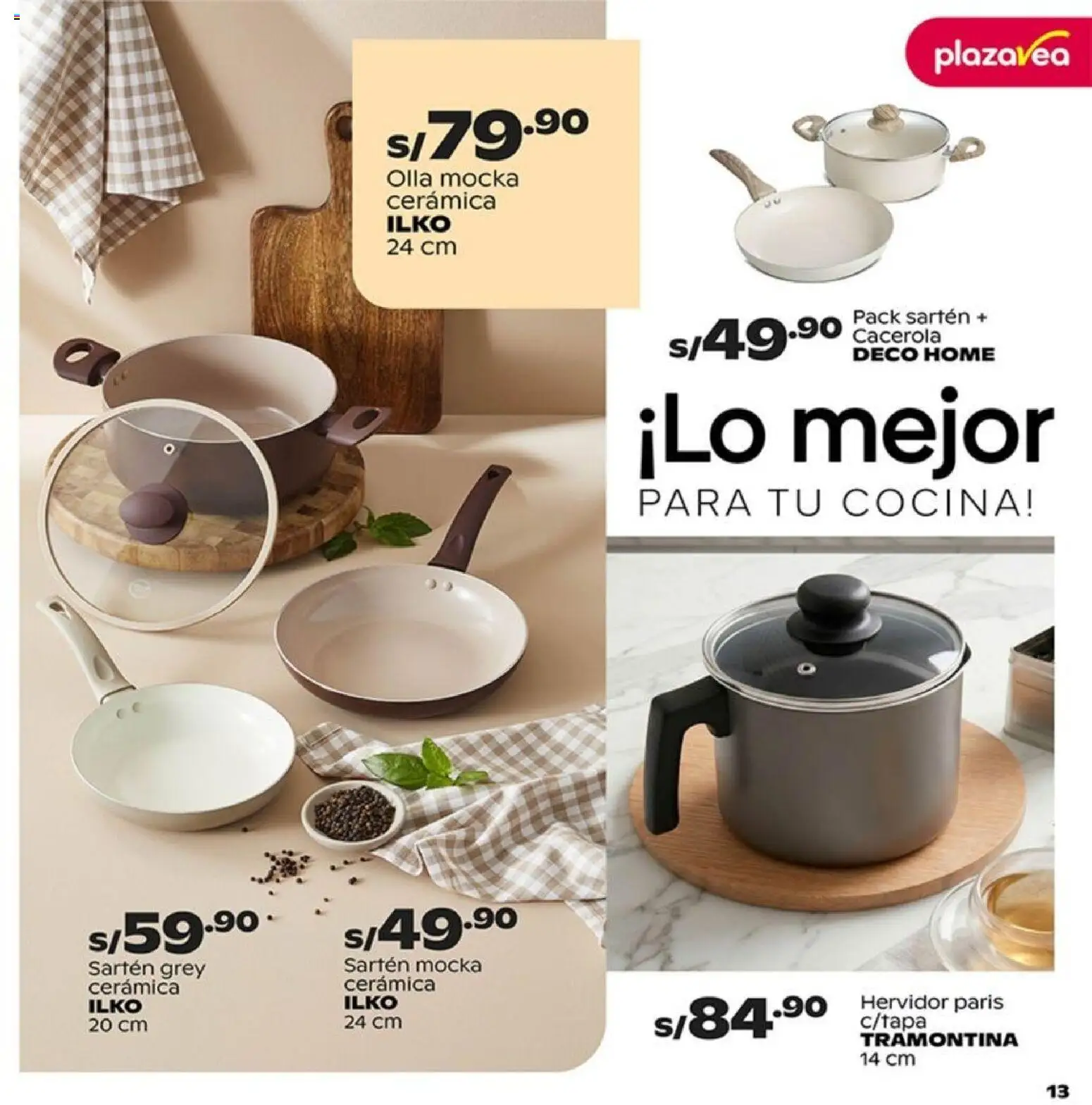 Catálogo Plaza Vea válido desde 15.06.2026 | Página: 13 | Productos: Cocina, Hervidor