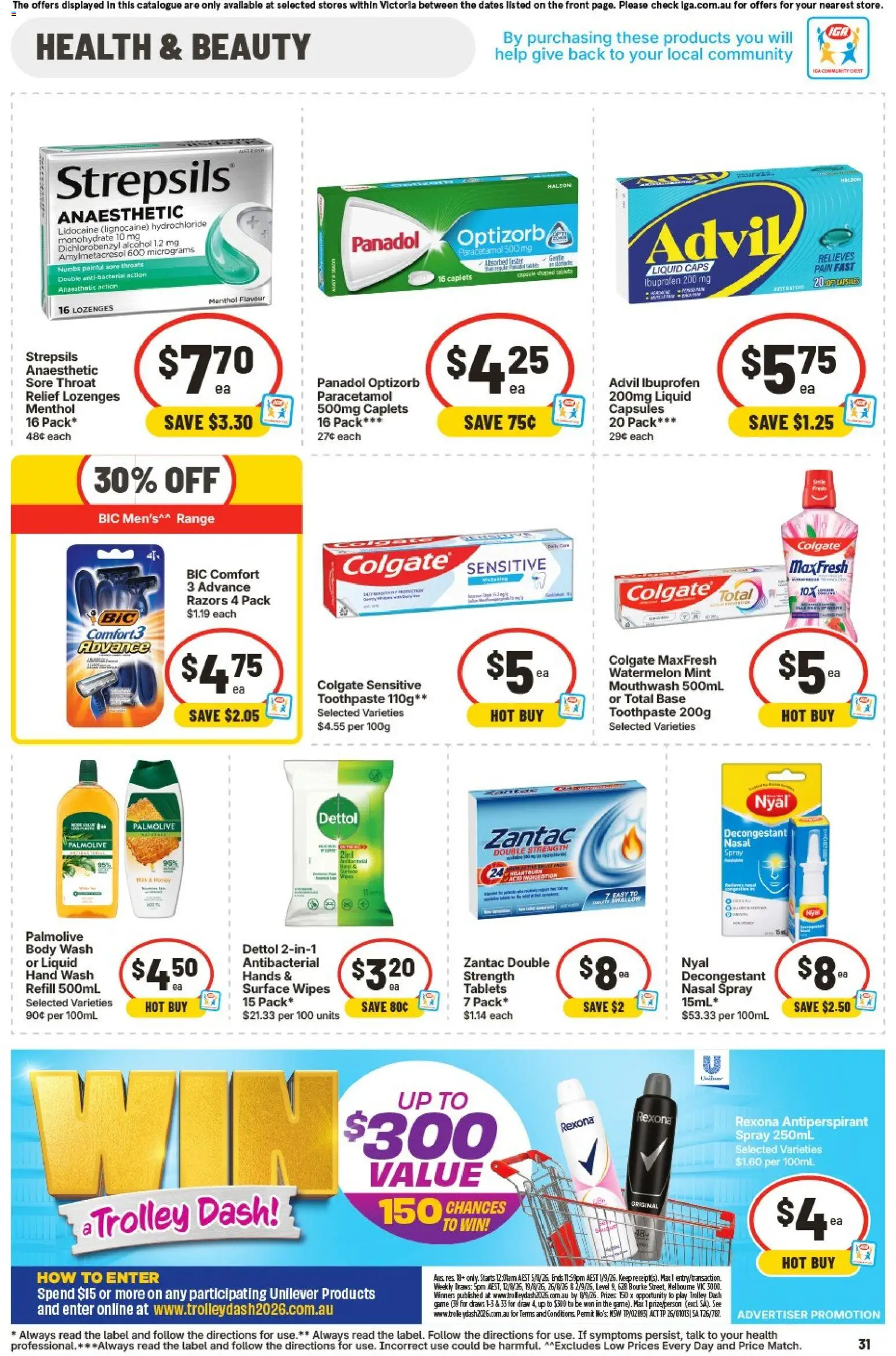 Ritchies catalogue - valid from 12/08/2026 | Page: 31 | Products: Antiperspirant, Capsules, Nasal spray, Razors