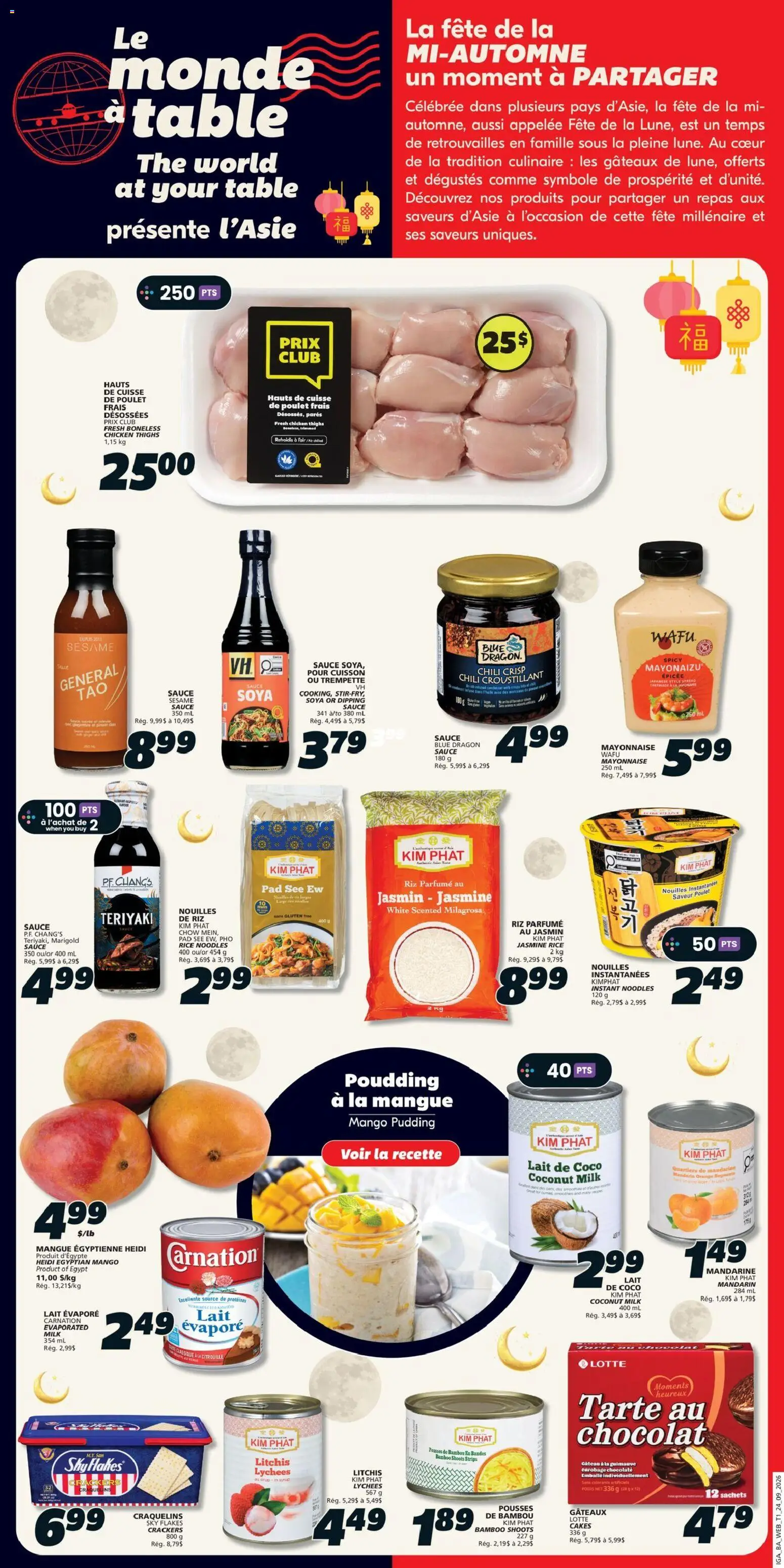 IGA flyer valid from Sep 24, 2026 | Page: 14 | Products: Pudding, Mango, Chili, Chicken