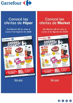 Vista previa Carrefour ofertas válido desde el 28/07/2026