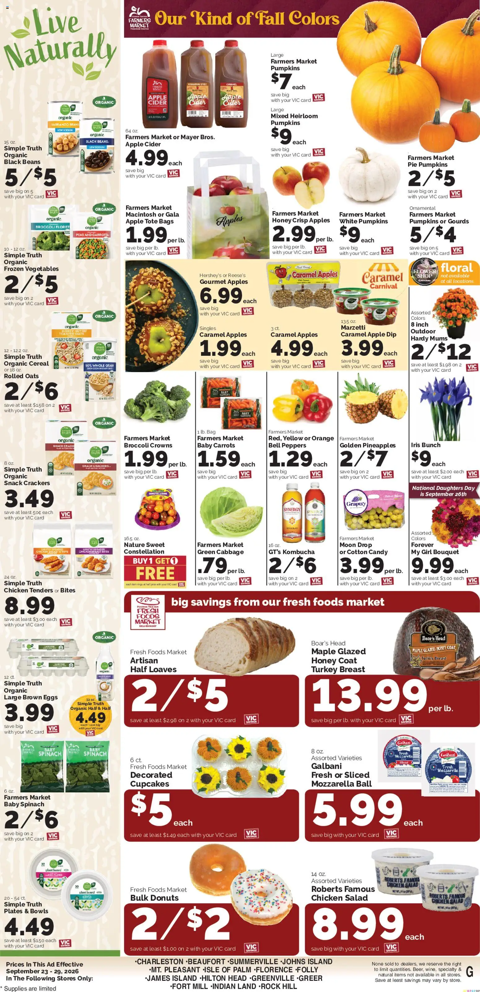Harris Teeter Weekly Ad - valid from 09/23/2026 | Page: 10 | Products: Crackers, Spinach, Eggs, Coat