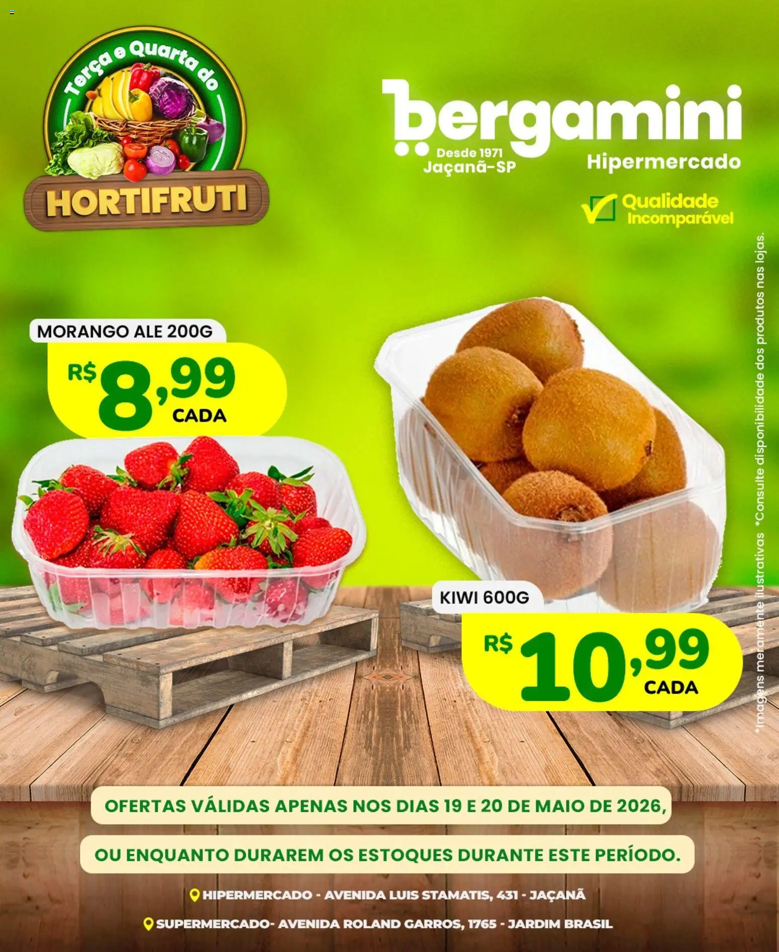 Supermercado Bergamini Folheto - válido de 19.05.2026 | Página: 6 | Produtos: Maiô, Kiwi