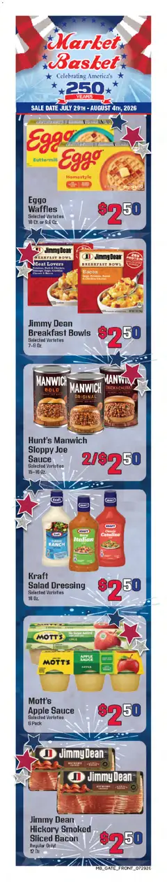 Preview of Market Basket weekly ads valid from 07/29/2026