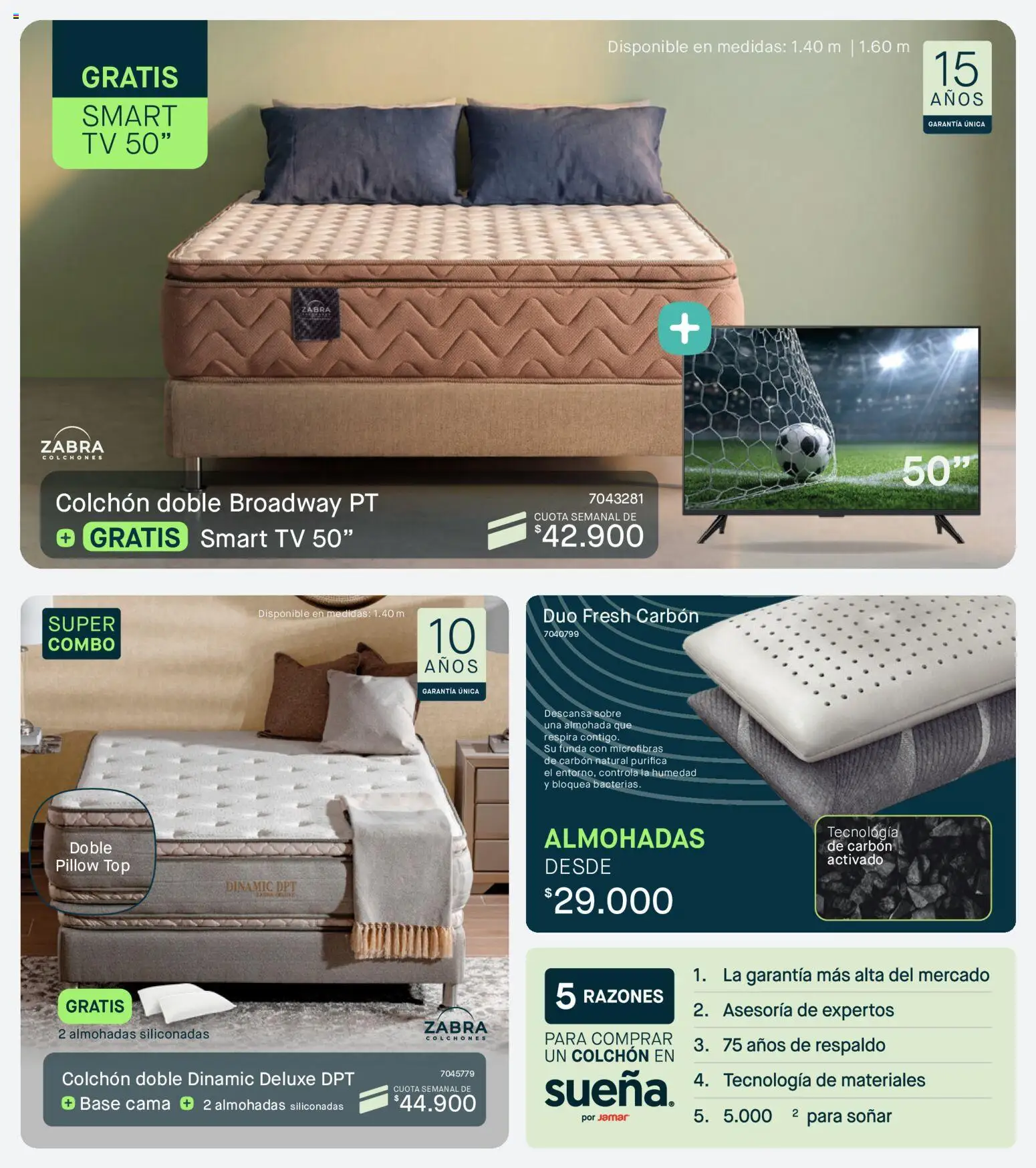 Muebles jamar revista - valida desde el 01/07/2026 | Página: 3 | Productos: Sobre, Colchón, Almohada, Top