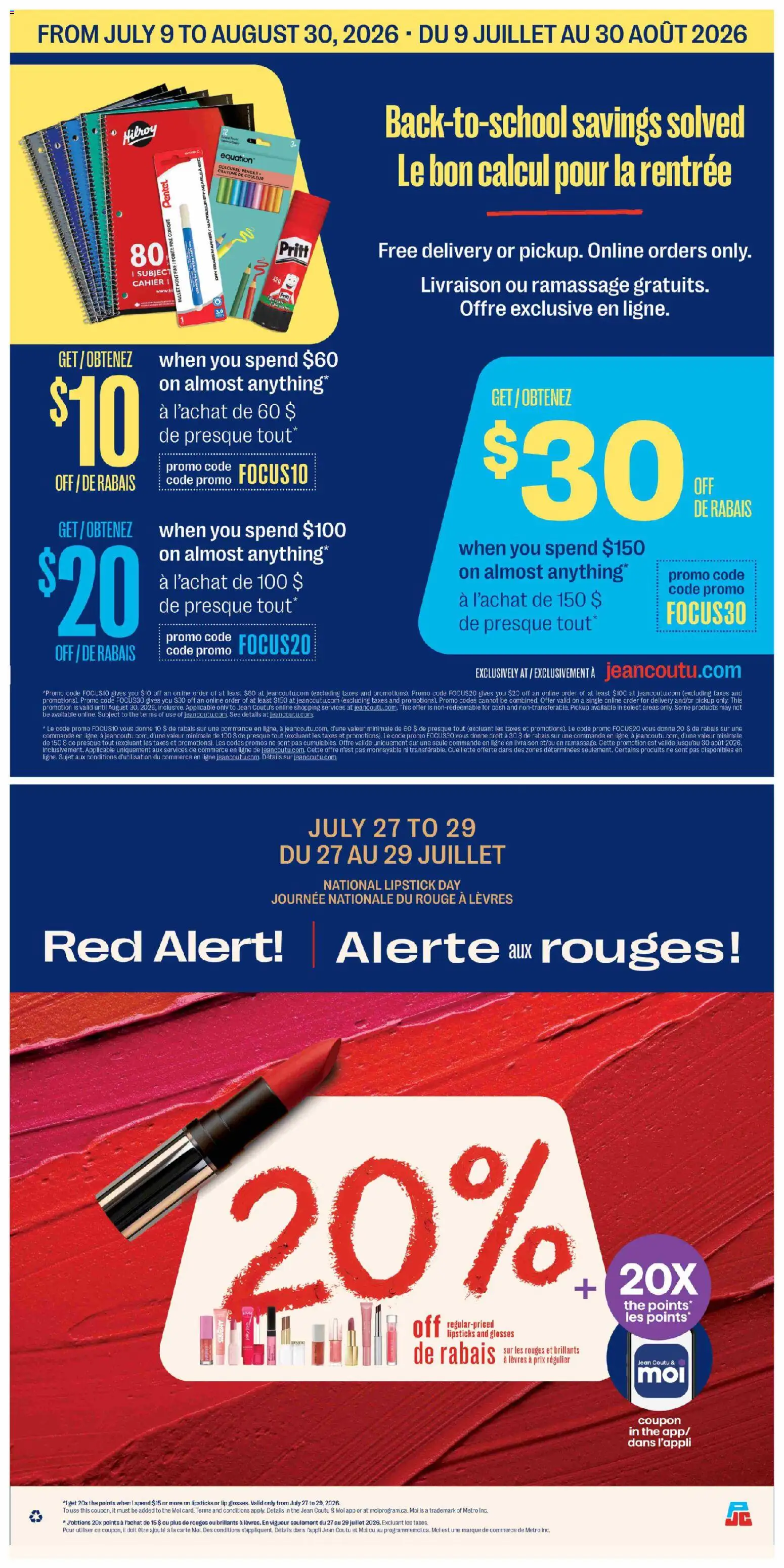 Jean Coutu flyer valid from Jul 23, 2026 | Page: 9 | Products: Lipstick