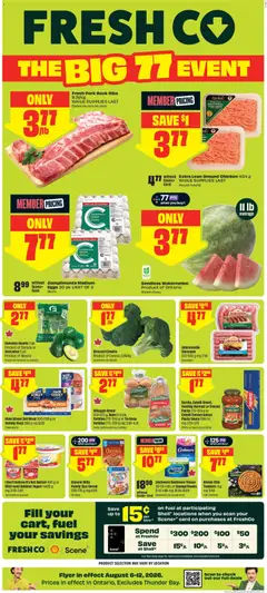 Preview of FreshCo weekly flyer / circulaire from shop FreshCo valid from Aug 6, 2026
