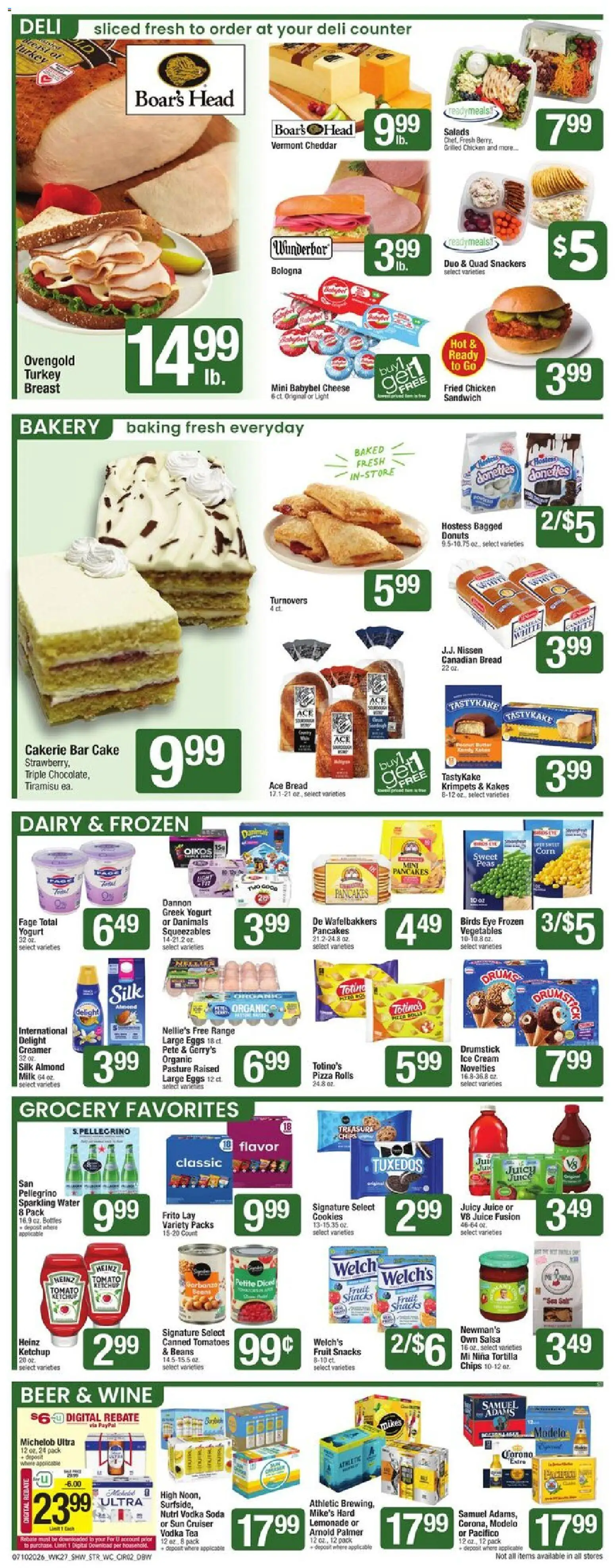 Star Market Weekly Ad - valid from 07/10/2026 | Page: 2 | Products: Bakery, Eggs, Tea, Ketchup