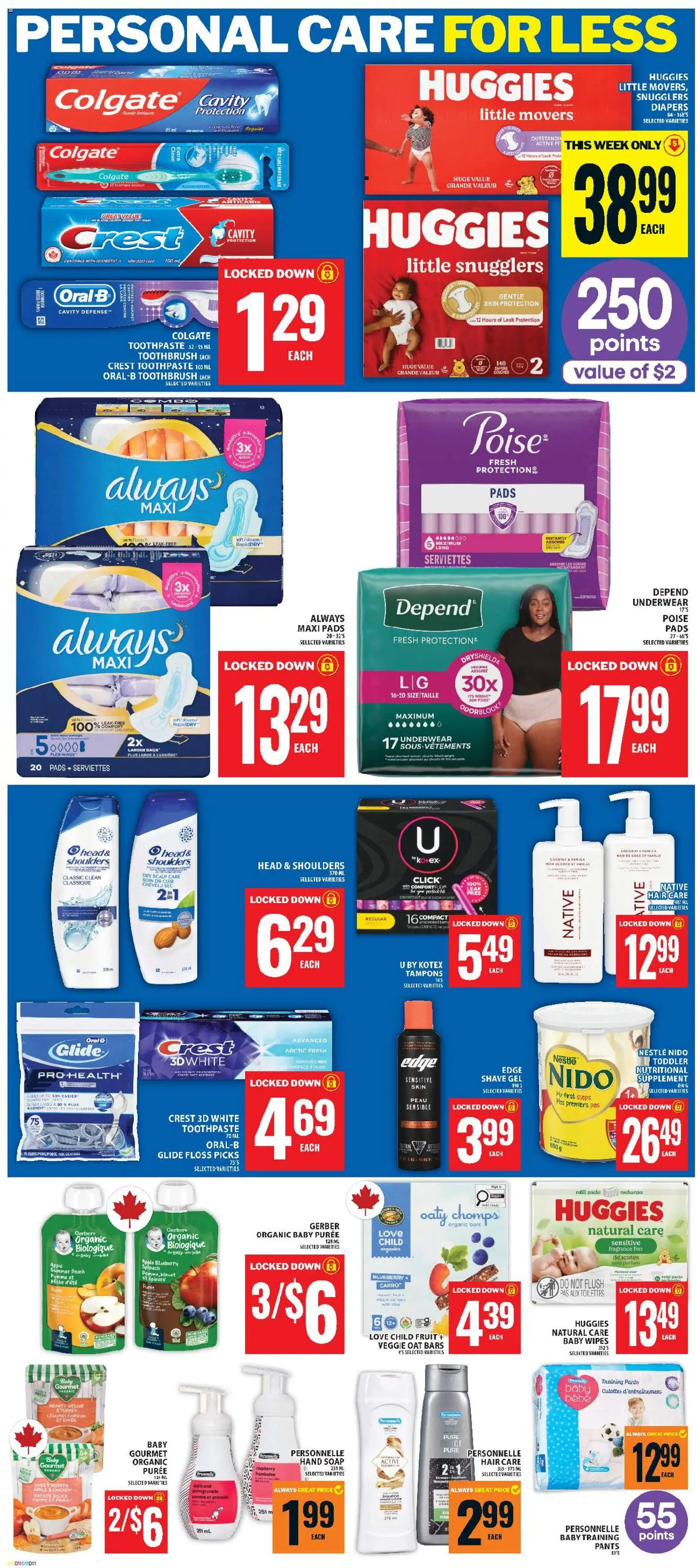Food Basics flyer valid from Aug 6, 2026 | Page: 15 | Products: Head & Shoulders, Toothbrush, Diapers, Soap