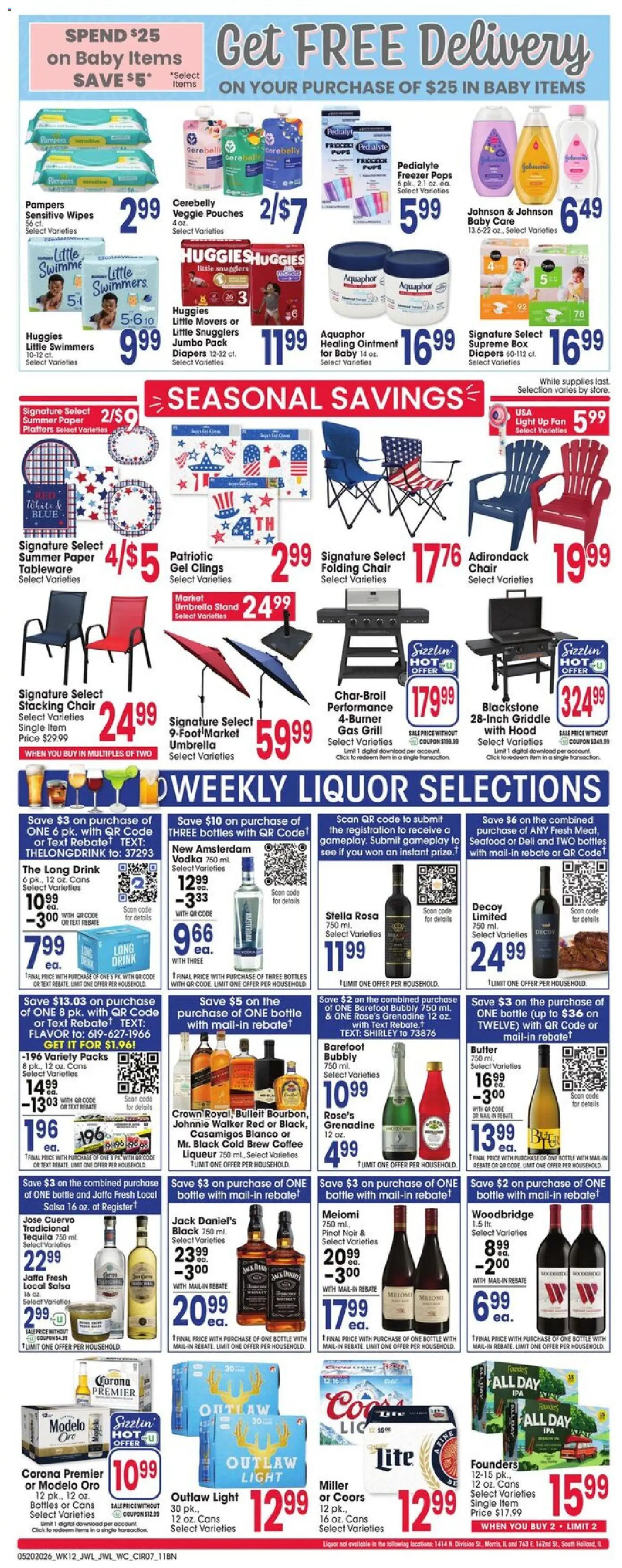 Jewel Osco Weekly Ad - valid from 20.05.2026 | Page: 7 | Products: Chair, Box, Freezer, Fan