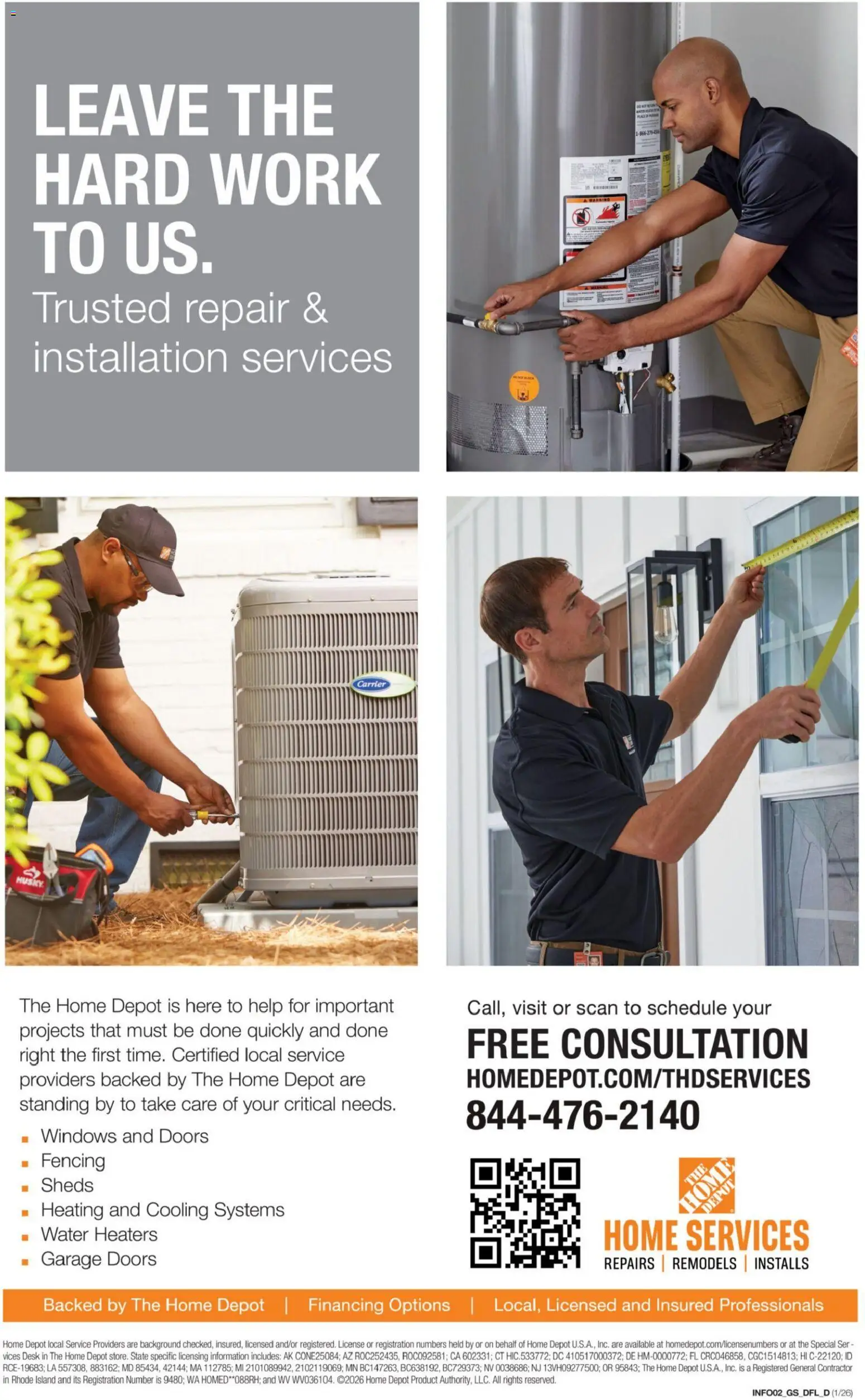 Home Depot Weekly Ad - valid from 09/10/2026 | Page: 10 | Products: Doors, Desk, Water