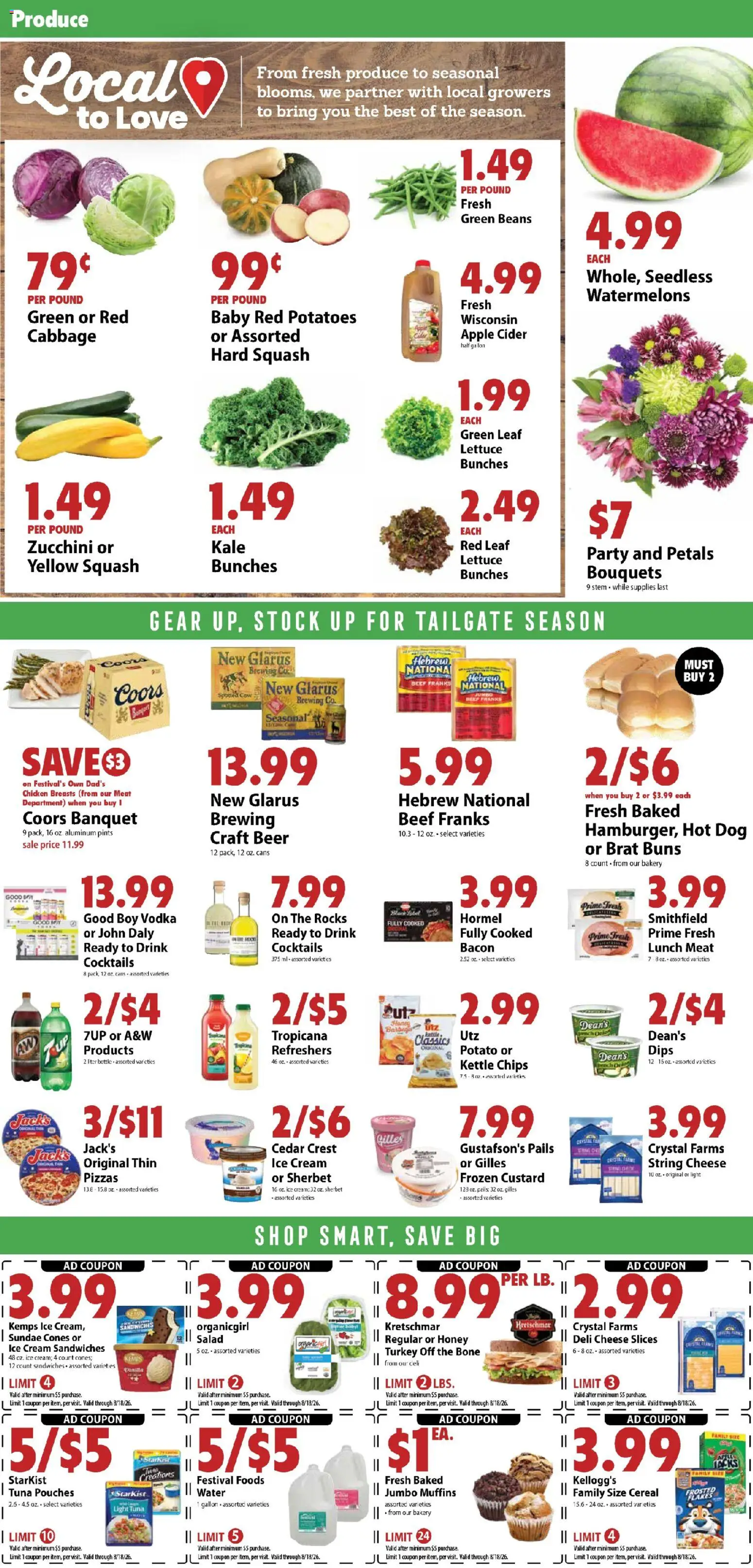 Festival Foods Weekly Ad - valid from 08/12/2026 | Page: 2 | Products: Cider, Turkey, Meat, Chicken