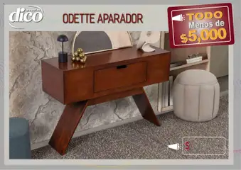 Vista previa de Muebles Dico catálogo Todo menos de 5000 Pacifico, nuevo folleto de la tienda, válido en México a partir del 09/04/2026 | Página: 23 | Productos: Aparador