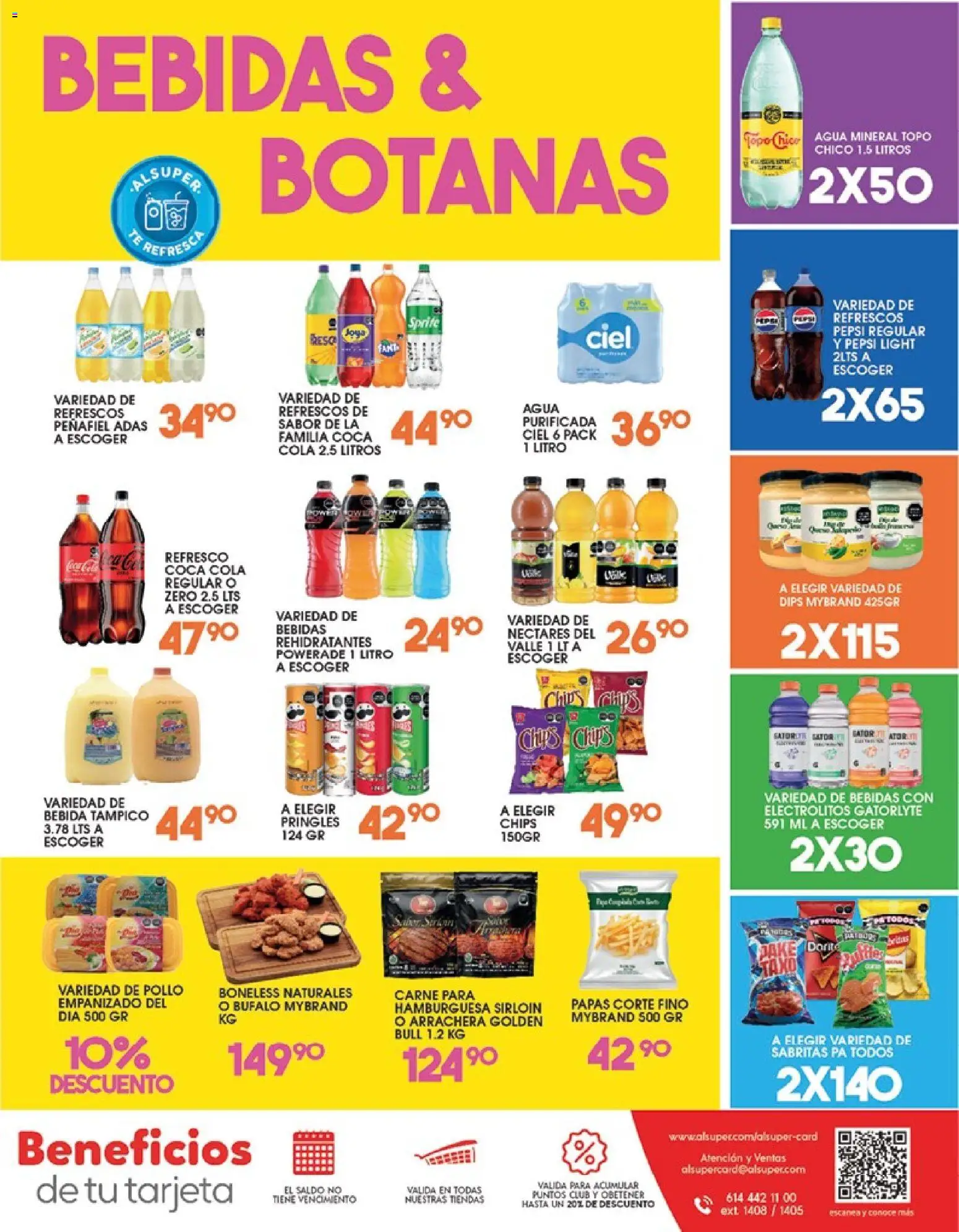 Nuevas ofertas de Alsuper válidas en toda la República Mexicana desde el 14/07/2026. ¡Encuentra las mejores ofertas en Alsuper folleto! | Página: 7 | Productos: Pollo, Refresco, Agua, Té