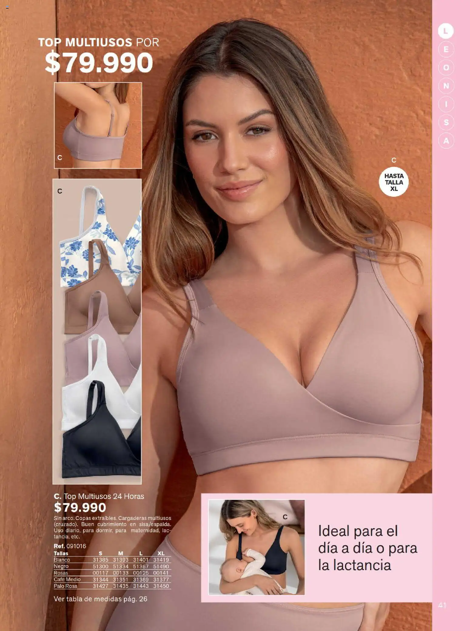 Leonisa revista - valida desde el 15/07/2026 | Página: 41 | Productos: Top, Café