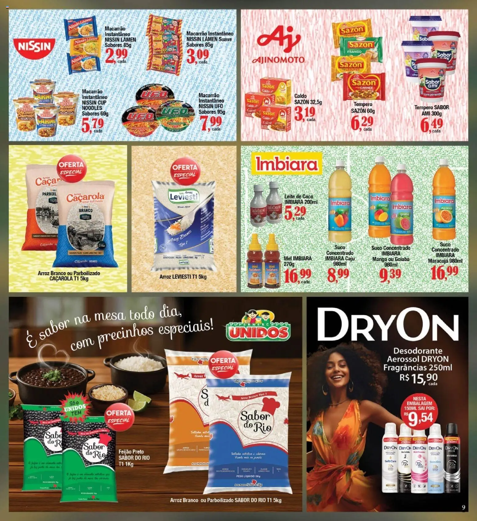Supermercados Unidos Folheto - válido de 01.06.2026 | Página: 9 | Produtos: Coco, Desodorante, Caçarola, Frango
