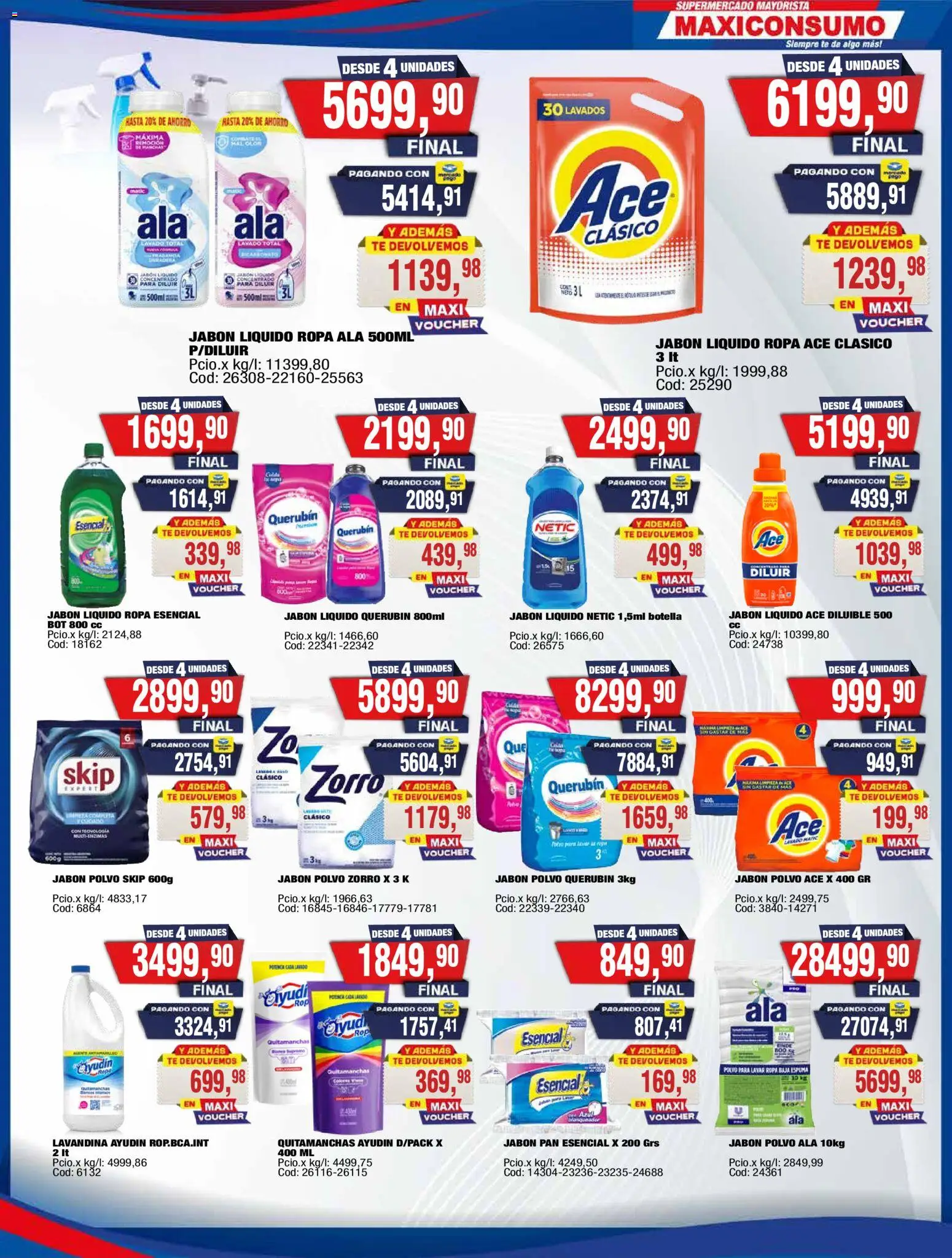 Maxiconsumo ofertas │ válido desde el 18.05.2026 | Página: 23 | Productos: Botella, Jabón, Quitamanchas, Ropa
