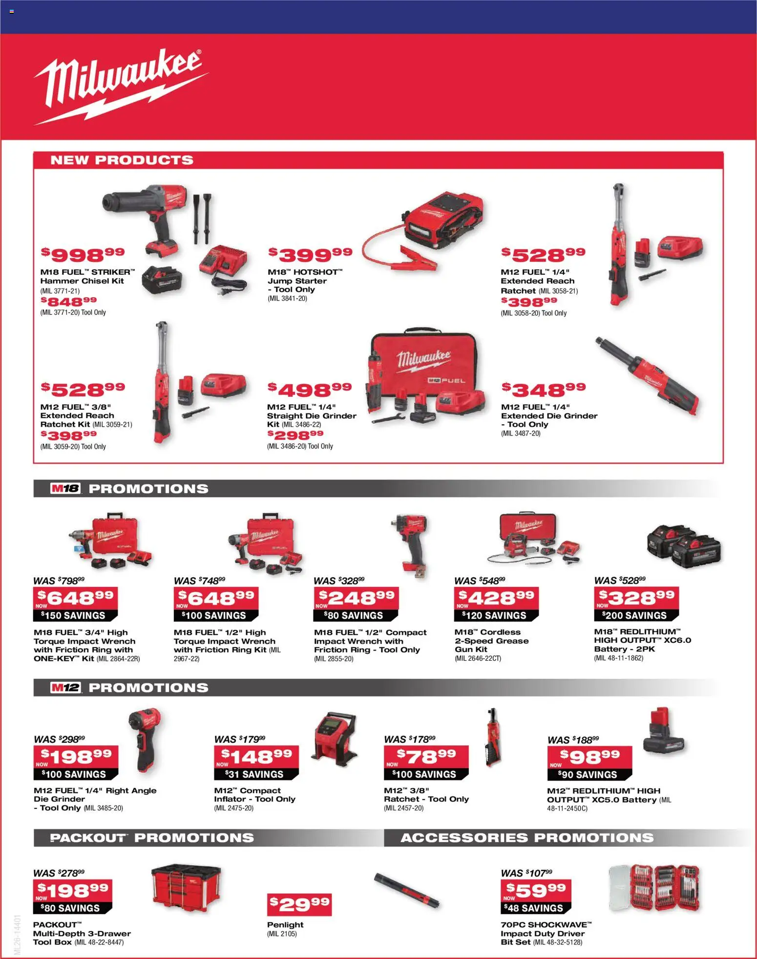 NAPA Auto Parts flyer valid from Oct 1, 2026 | Page: 5 | Products: Grinder, Box, Battery