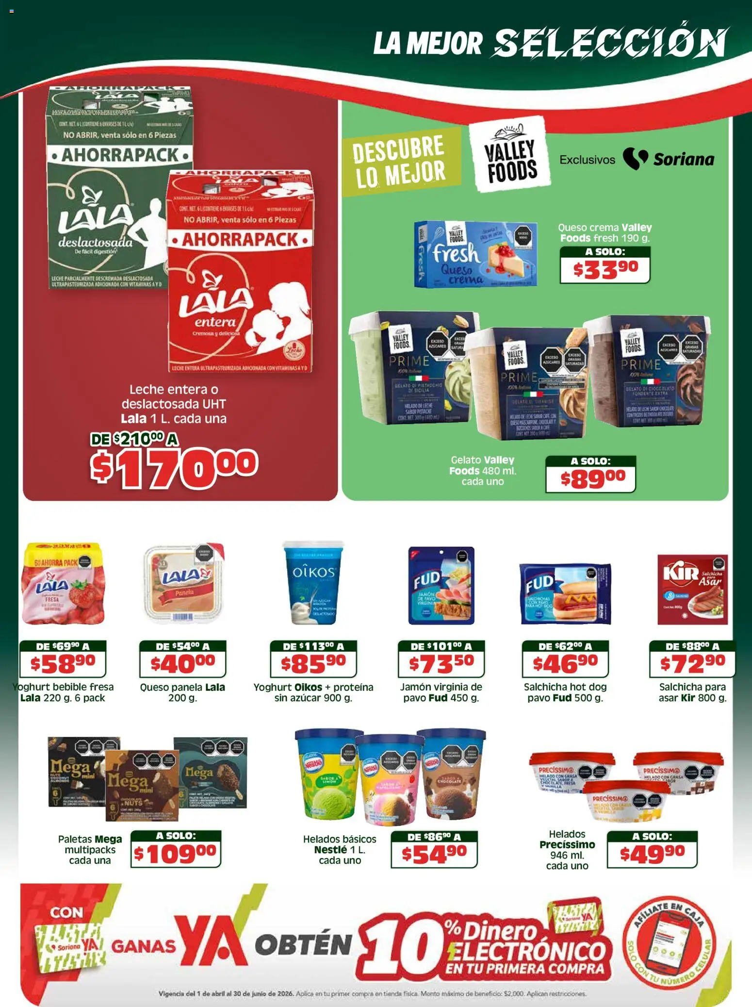 Nuevas ofertas de Soriana válidas en toda la República Mexicana desde el 07.05.2026. ¡Encuentra las mejores ofertas en Soriana Apoyamos con todo Súper Nacional! | Página: 5 | Productos: Azúcar, Salchicha, Crema, Leche