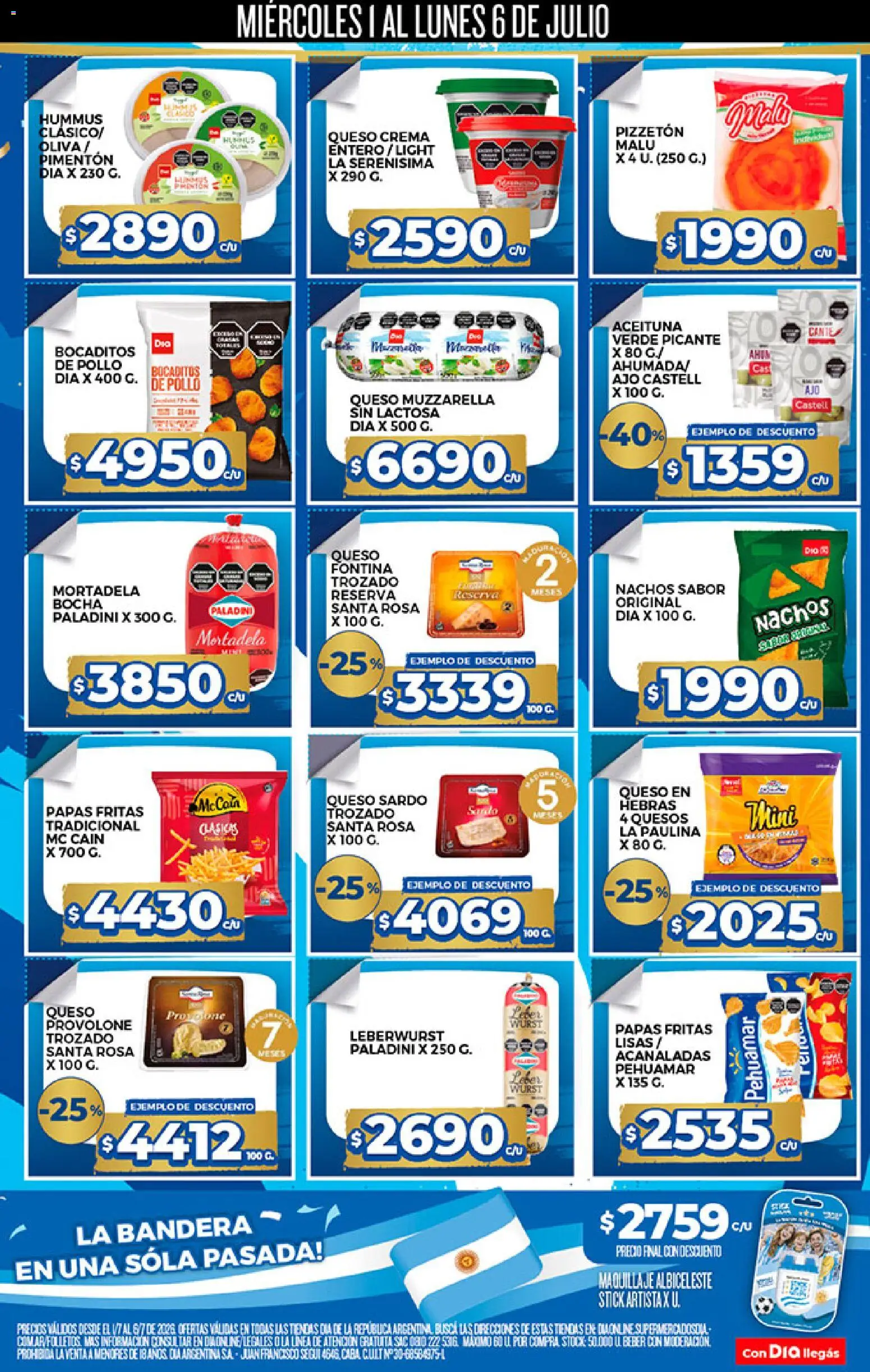 Supermercado DIA Ofertas │ válido desde el 01/07/2026 | Página: 6 | Productos: Mortadela, Maquillaje, Queso crema, Queso