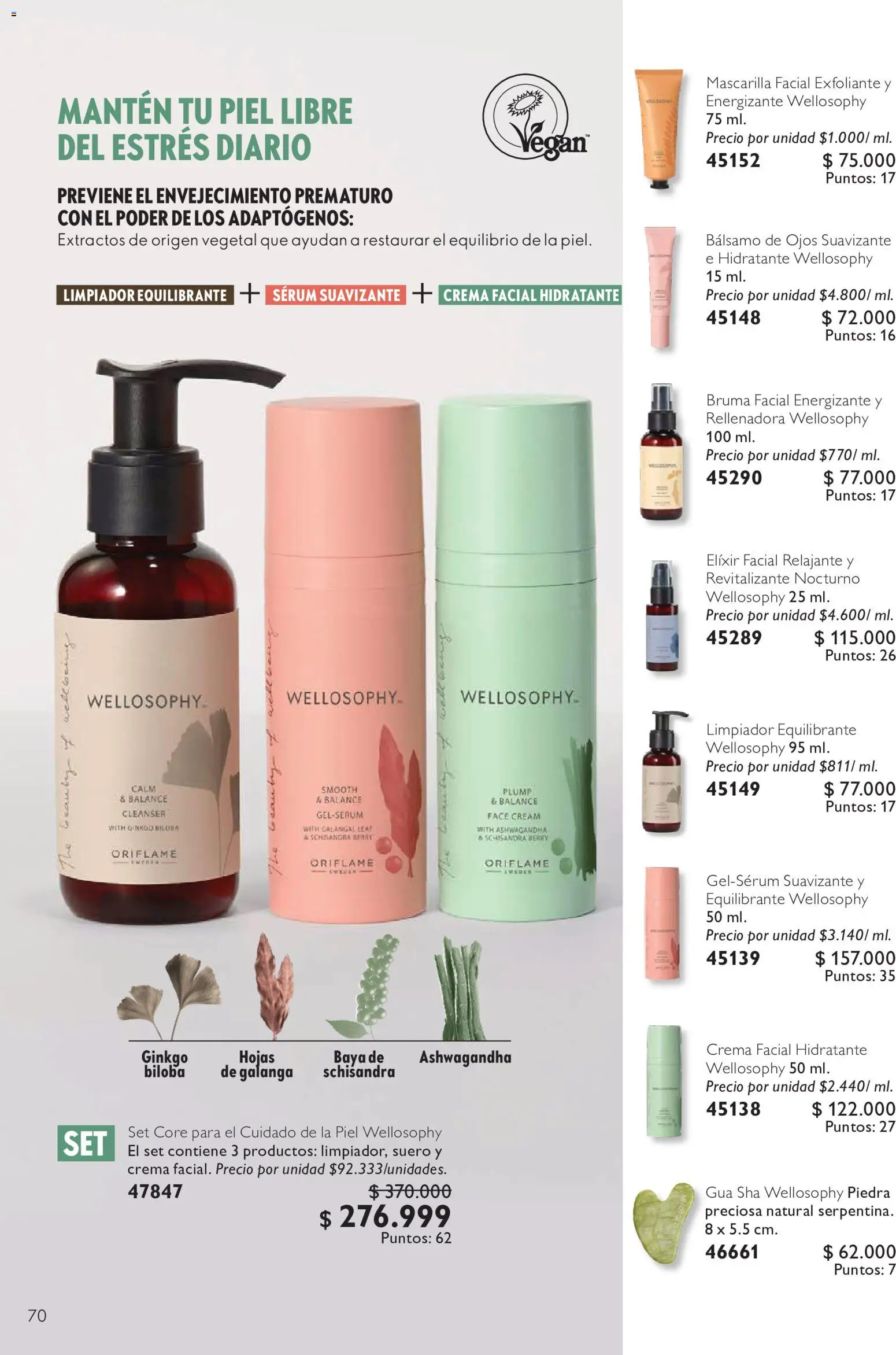 Oriflame revista - valida desde el 11/07/2026 | Página: 70 | Productos: Crema, Barra de sonido, Serum, Suavizante