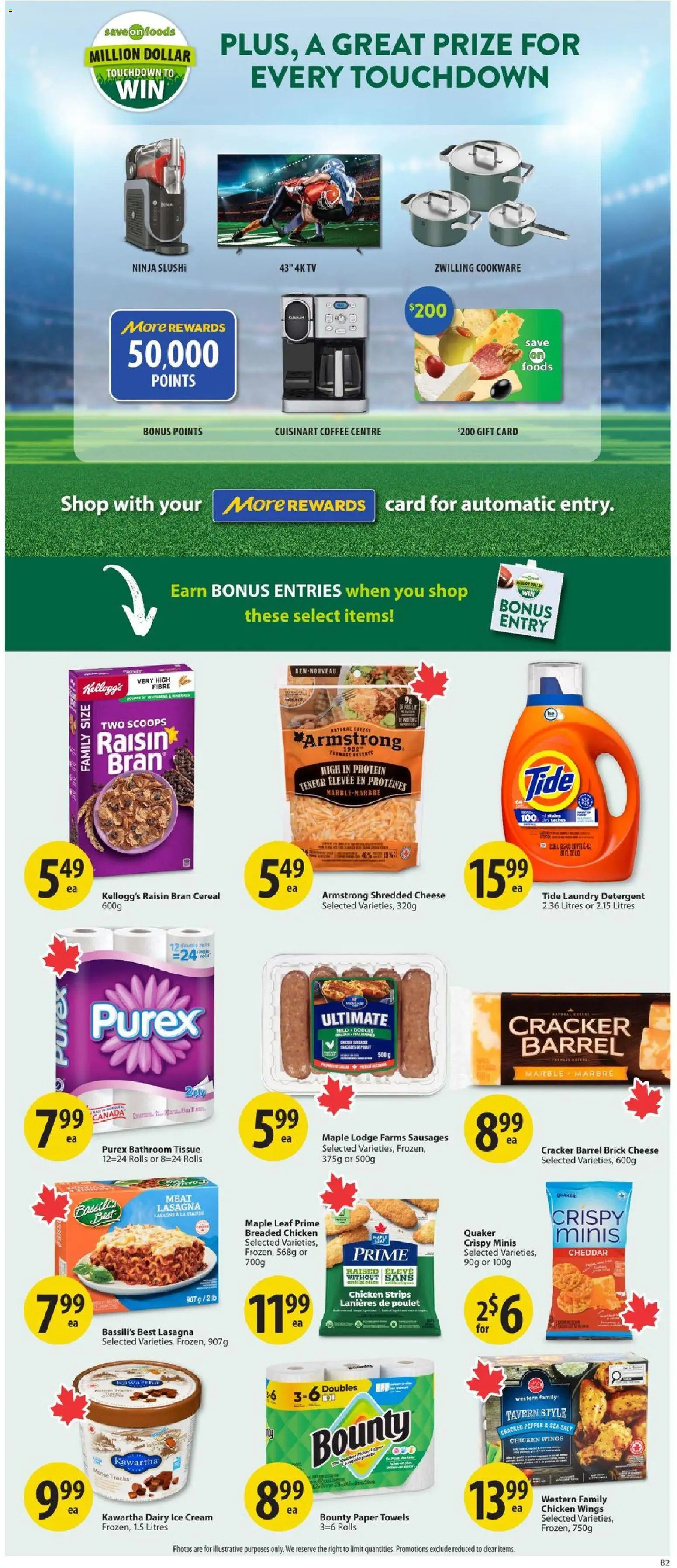 Save on foods flyer valid from Sep 10, 2026 | Page: 33 | Products: Ice cream, Detergent, Ice, Protein