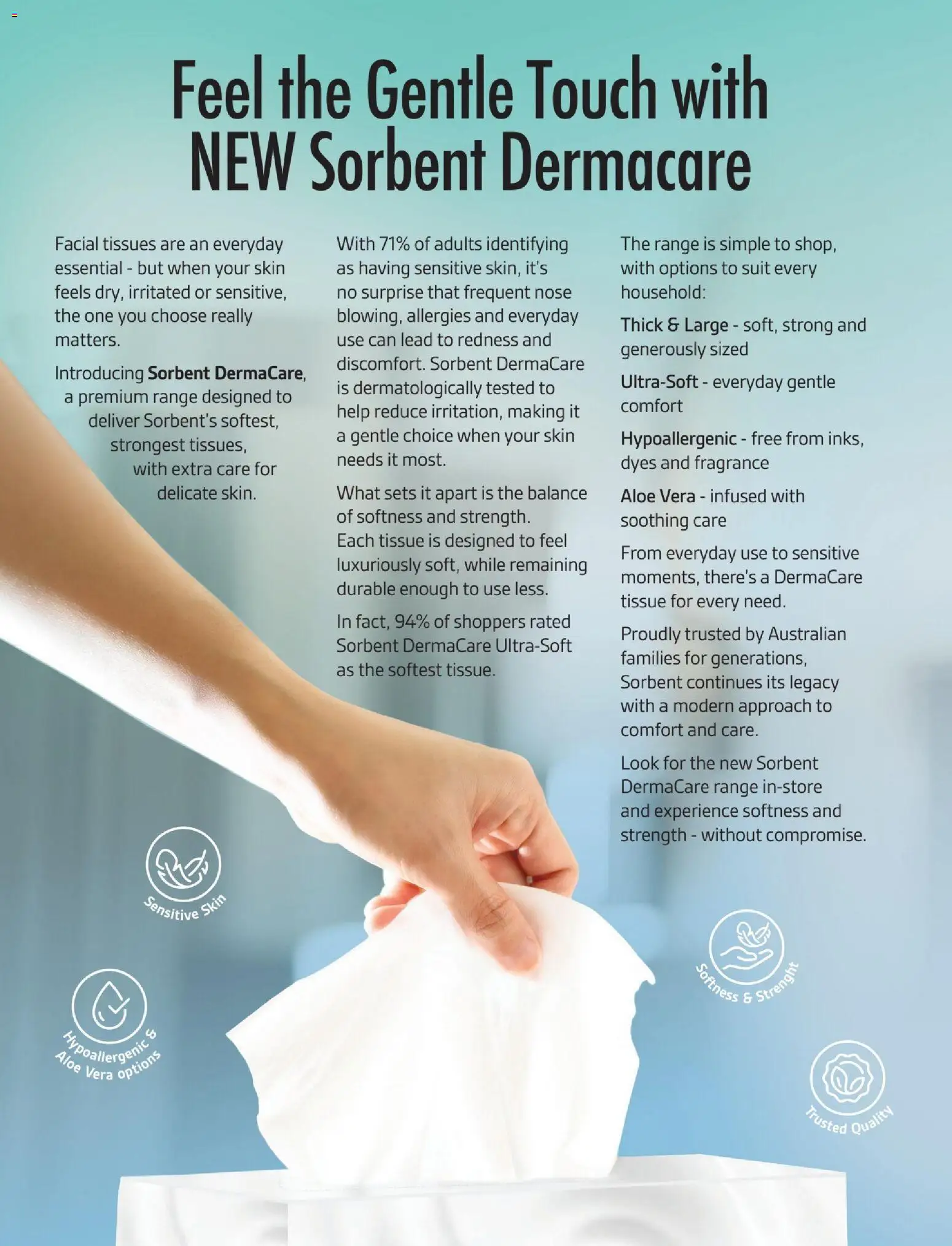 Foodland catalogue - valid from 06.06.2026 | Page: 50 | Products: Fragrance, Suit, Sensitive skin, Tissues