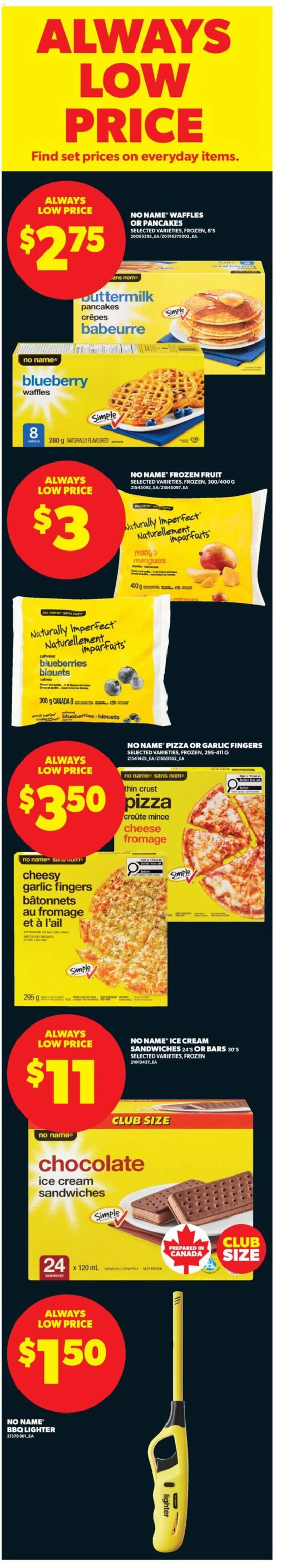 Real Canadian Superstore flyer valid from Jul 23, 2026 | Page: 2 | Products: Blueberries, Frozen fruit, Chocolate, Pizza