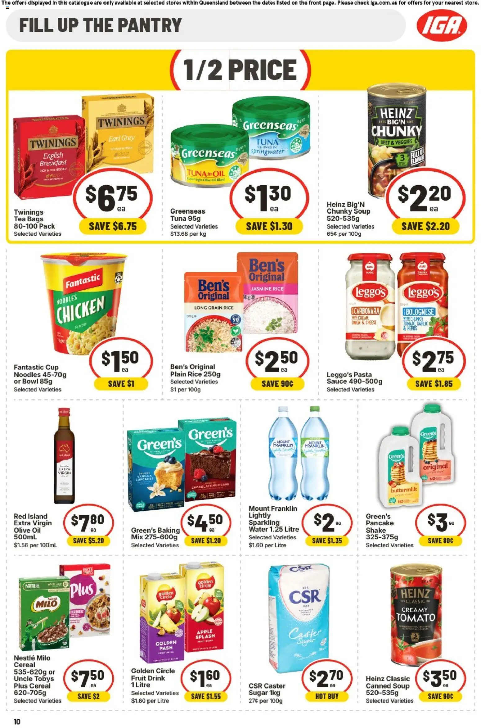 IGA catalogue - valid from 26/08/2026 | Page: 10 | Products: Cheese, Rice, Beef, Olive oil