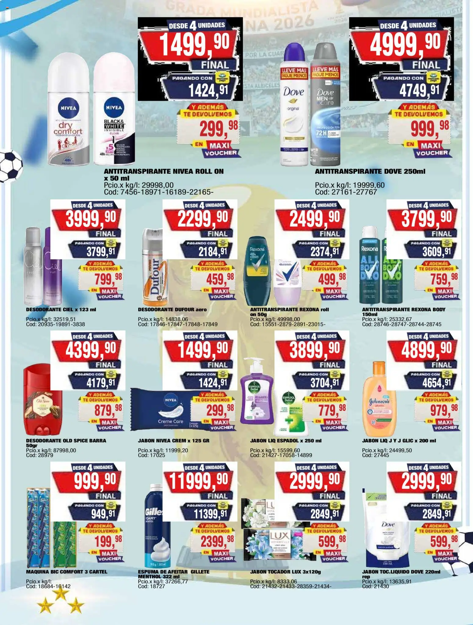 Maxiconsumo ofertas │ válido desde el 20/07/2026 | Página: 31 | Productos: Body, Espuma de afeitar, Jabón, Espuma