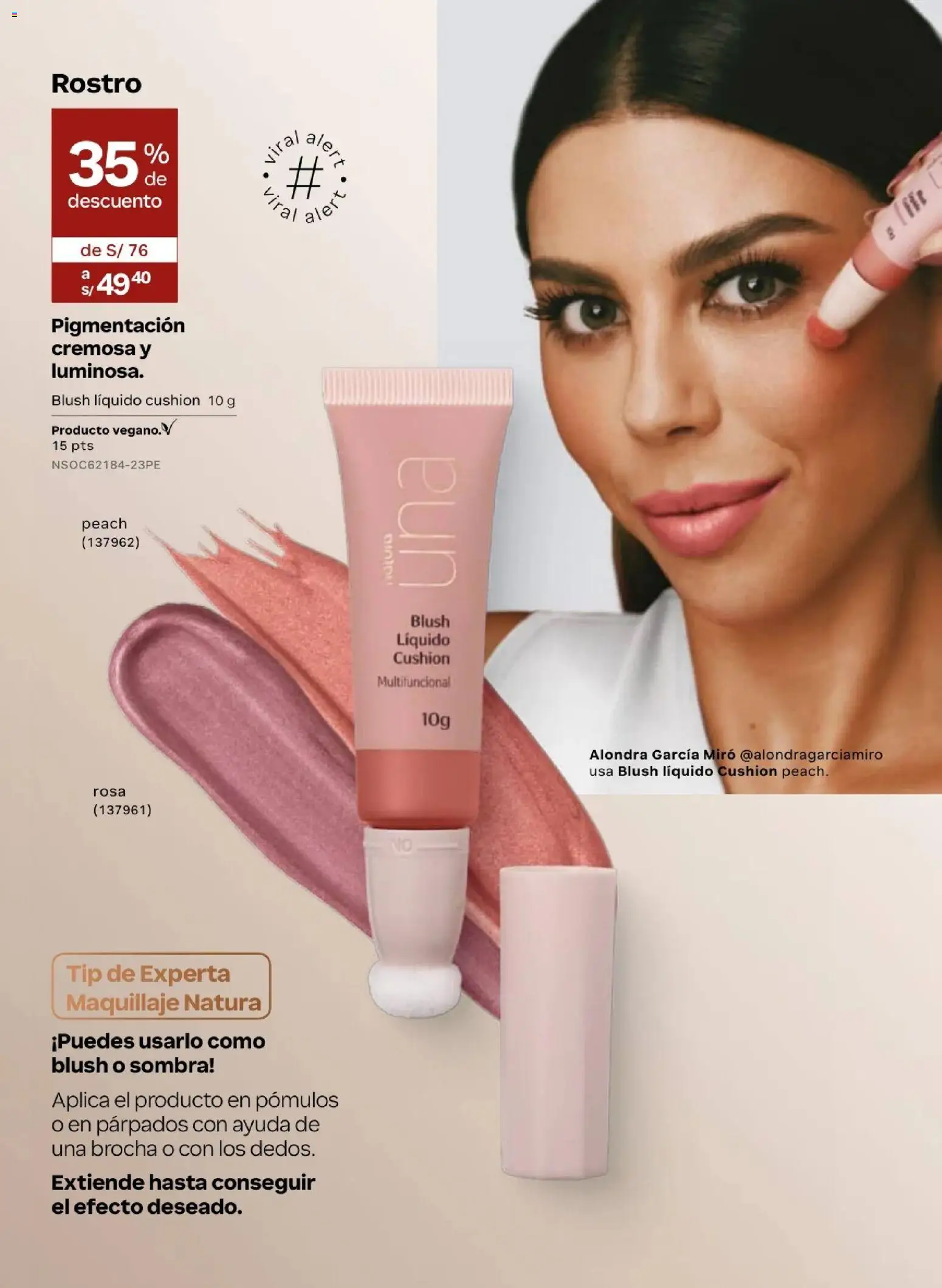 Catálogo Natura válido desde 24.05.2026 | Página: 62 | Productos: Brocha, Maquillaje